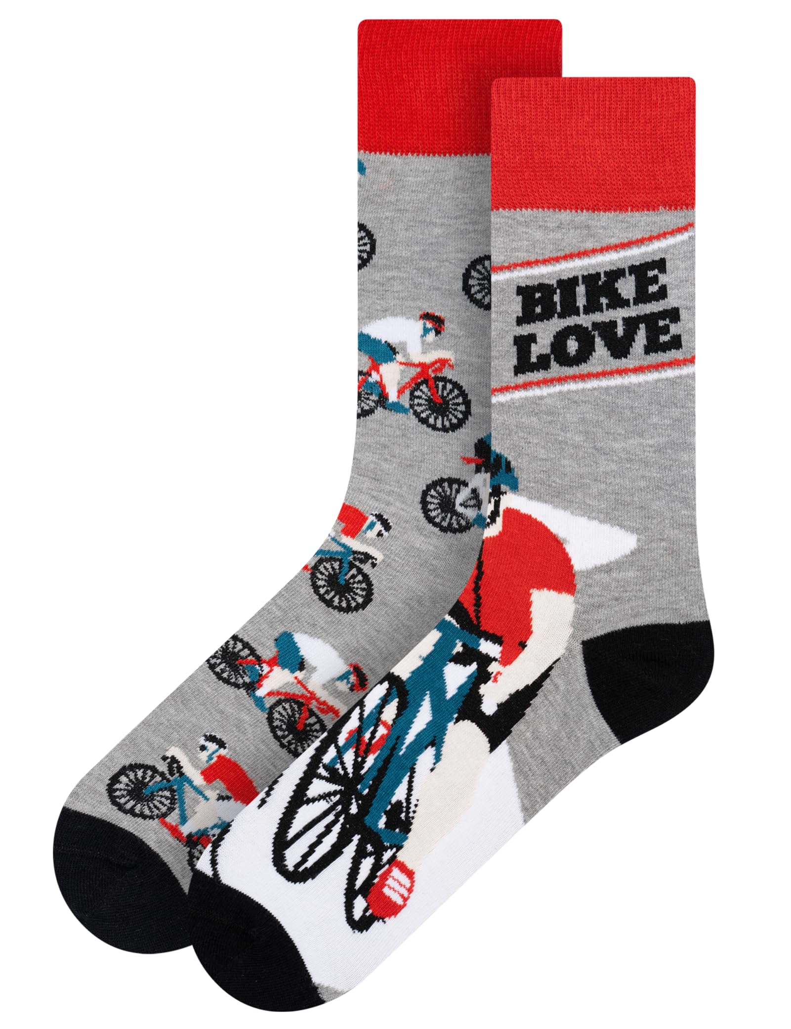 soxo Cyclist Socks Men Cotton Funny Gifts Colourful Mens Walking Sock Bicycle Accessories 6.5-10.5 Bicycles