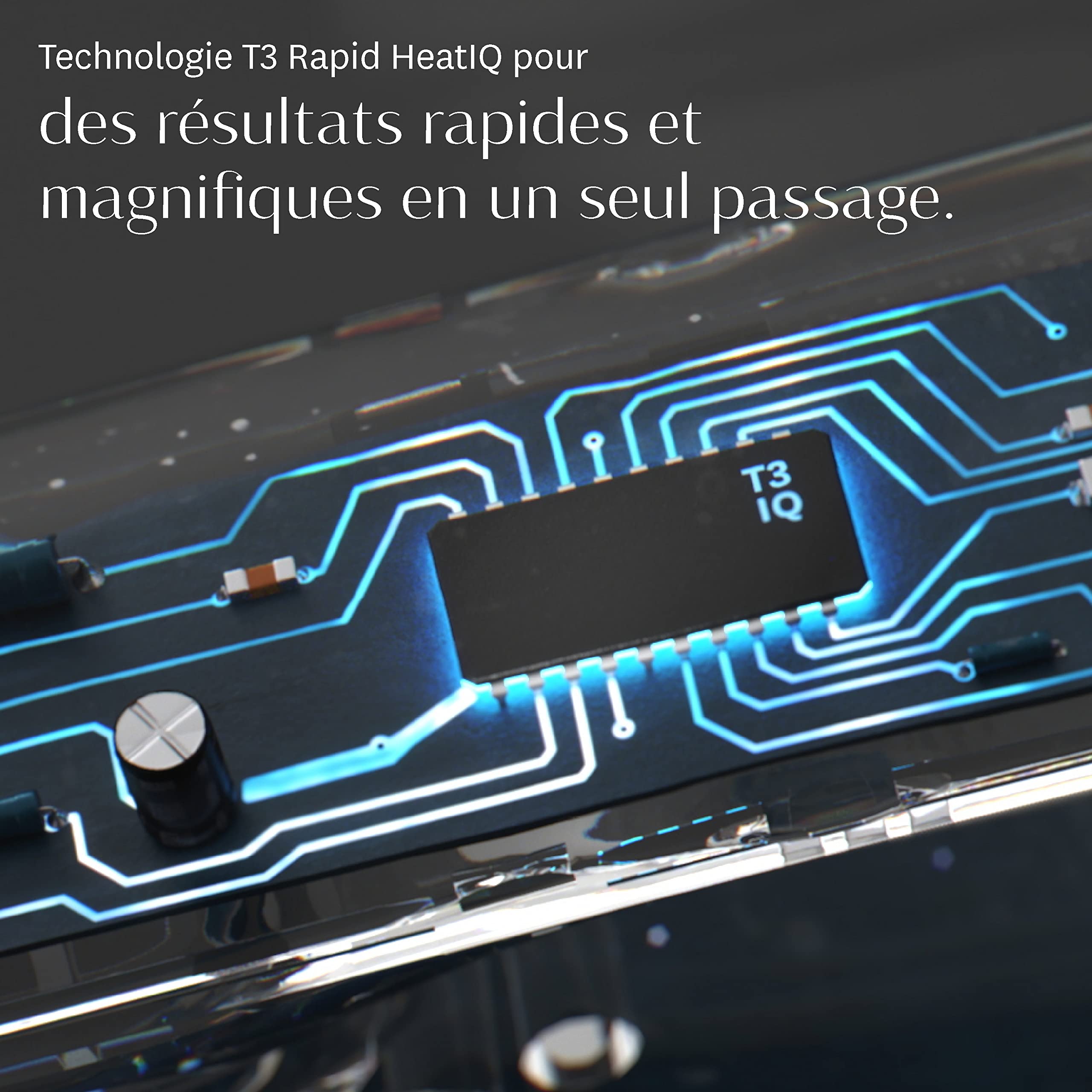 T3 Curl ID Fer à Friser Numérique en Céramique 32 mm avec Interface Tactile Intelligente et Technologie HeatID Interactive pour la Personnalisation Automatique du Réglage de la Chaleur