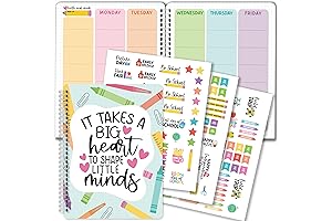 Colorful Undated Homeschool Teacher Planner 2023-2024