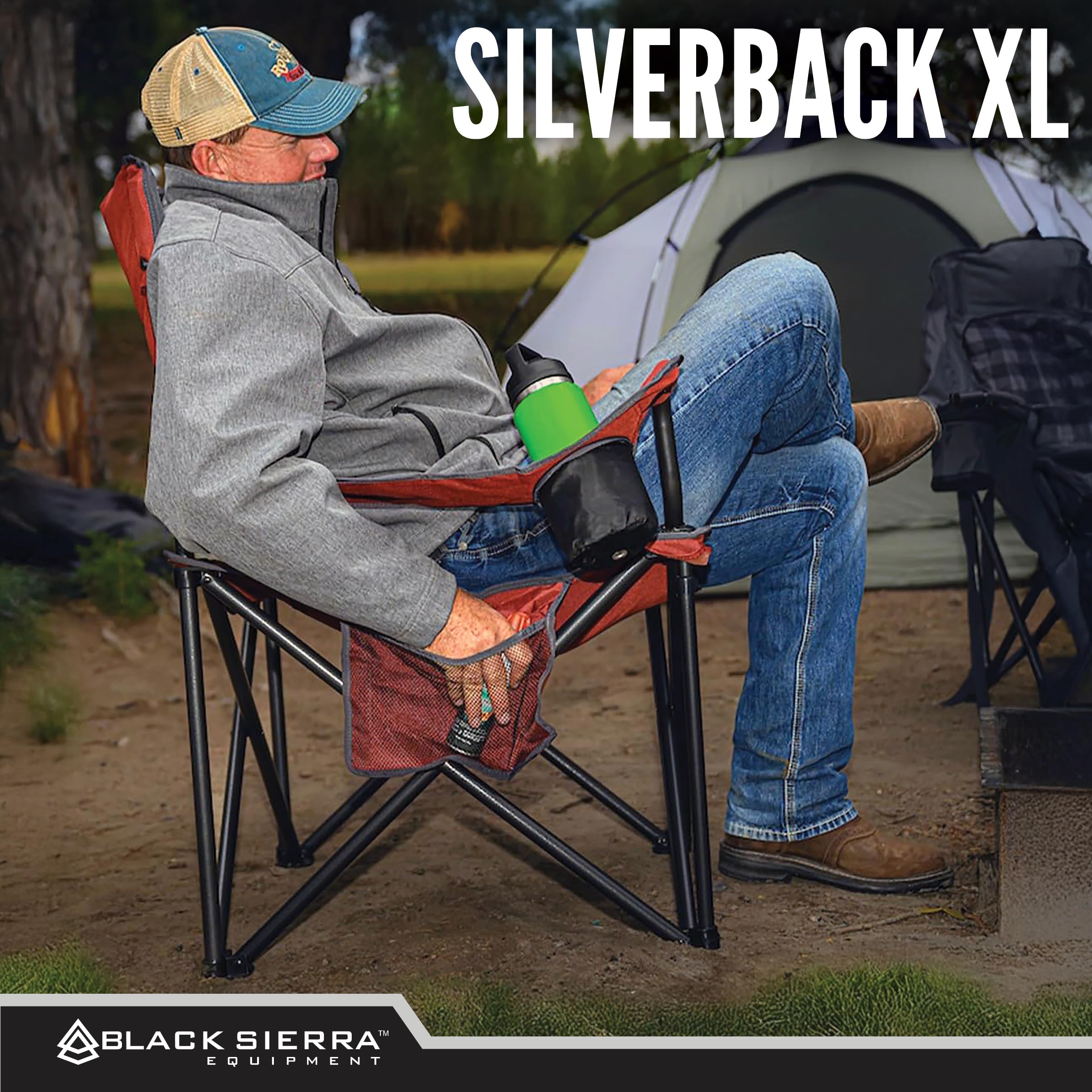 Fauteuil à Bascule Pliant à Haut Dossier Avec Appui-tête. Colour: Red