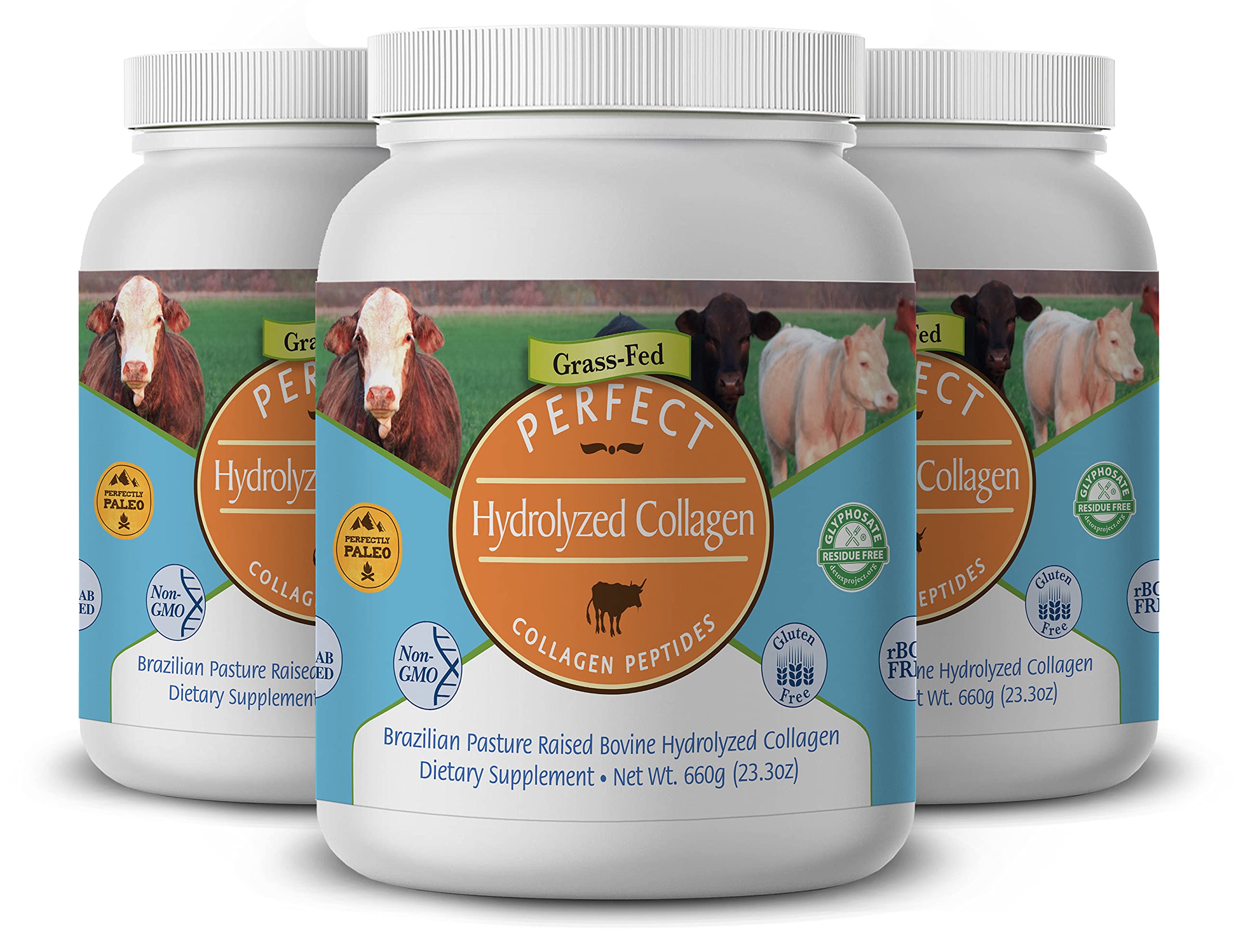 Perfect Supplements Perfect Hydrolyzed Collagen 660G Pack 3 Multi