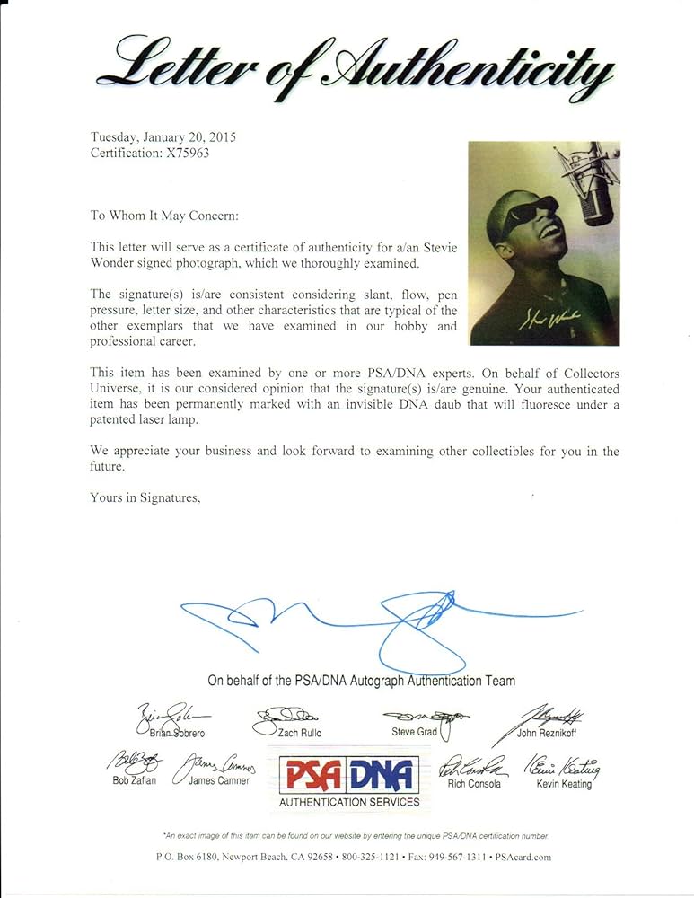 CLASSIC! Stevie Wonder Signed YOUNG 11x14 Photo PSA/DNA LOA