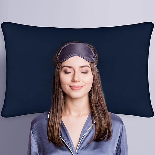Miniatura 4 de Utopia Bedding Almohadas de cama para dormir (azul marino), tamaño estándar, juego de 2, almohadas de hotel, almohadas refrescantes para dormir de