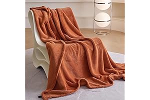 Royoliving Soft Orange Dark Throw Blanket