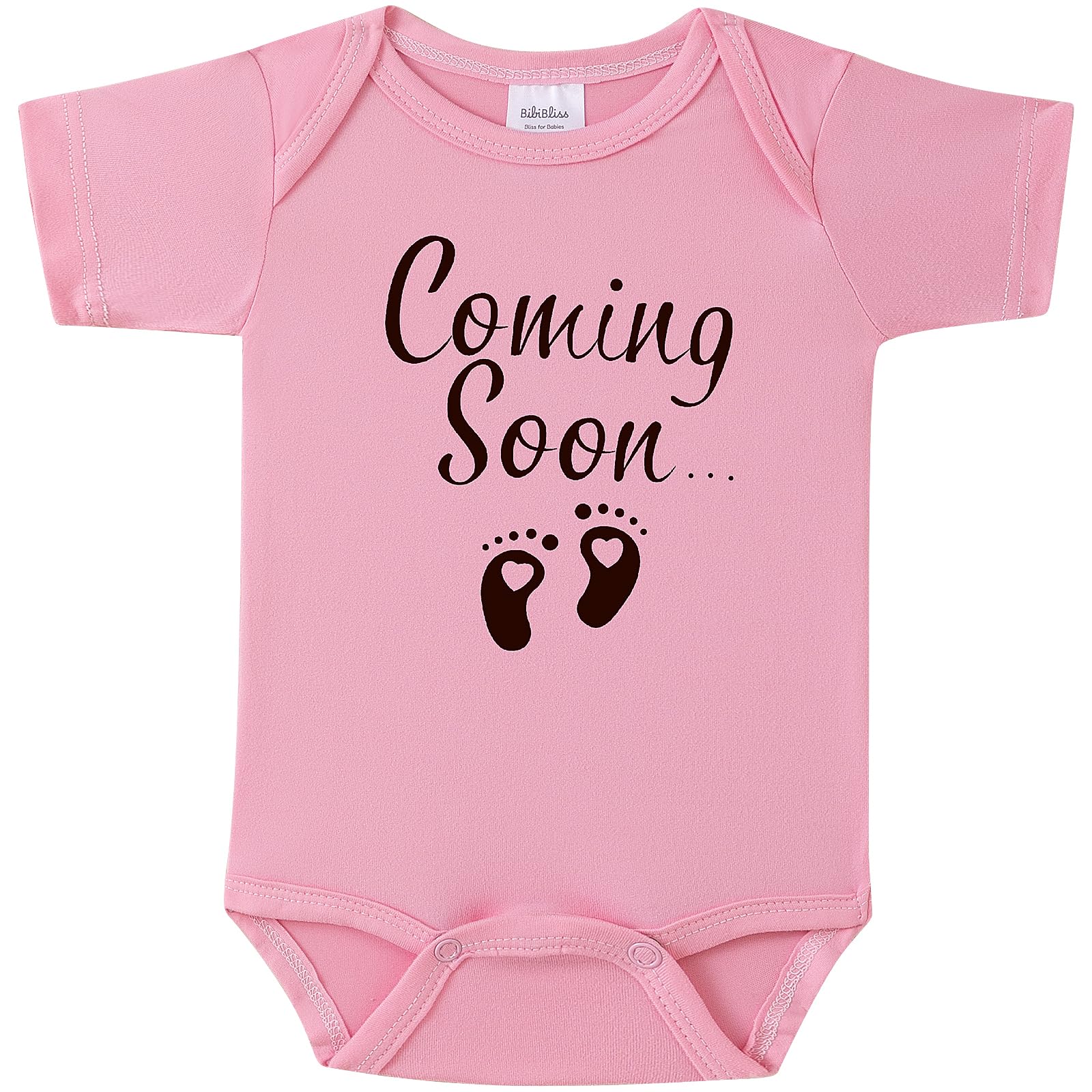 Pregnancy Announcement Infant Bodysuit Coming Soon,0-3 months Baby Coming Soon Reveal Ideas