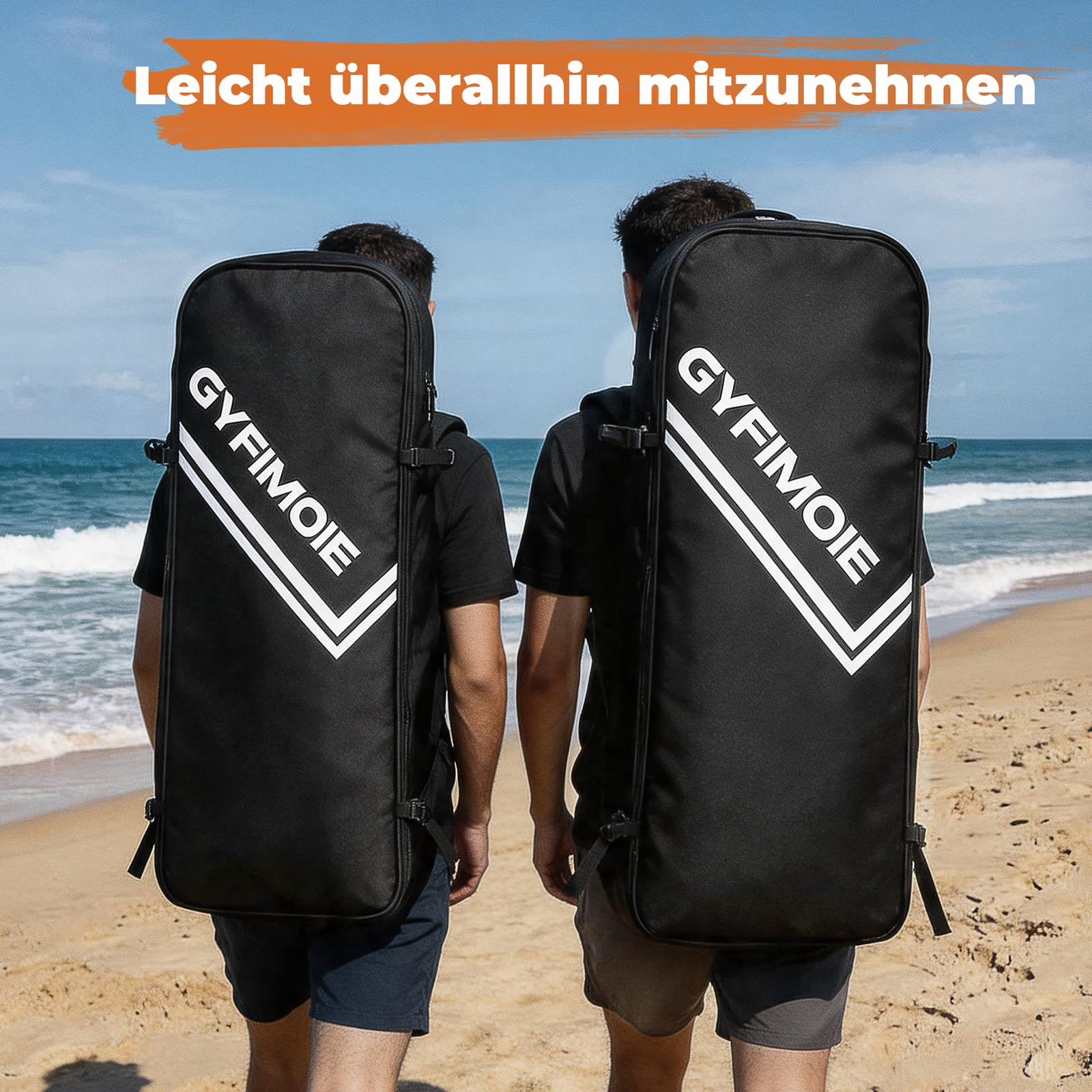 Gyfimoie 325cm Premium Stand Up Paddling Board, SUP Board Set, Aufblasbar, Mit Universal Kamerahalterung, Komplettes Zubehör, Verstellbares Paddel, für Anfänger, Fortgeschrittene