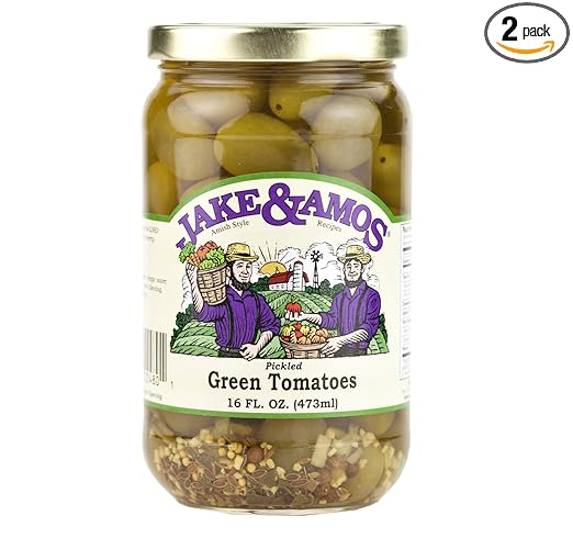 Jake & Amos - Pickled Green Tomatoes / 2 - 16 Oz. Jars
