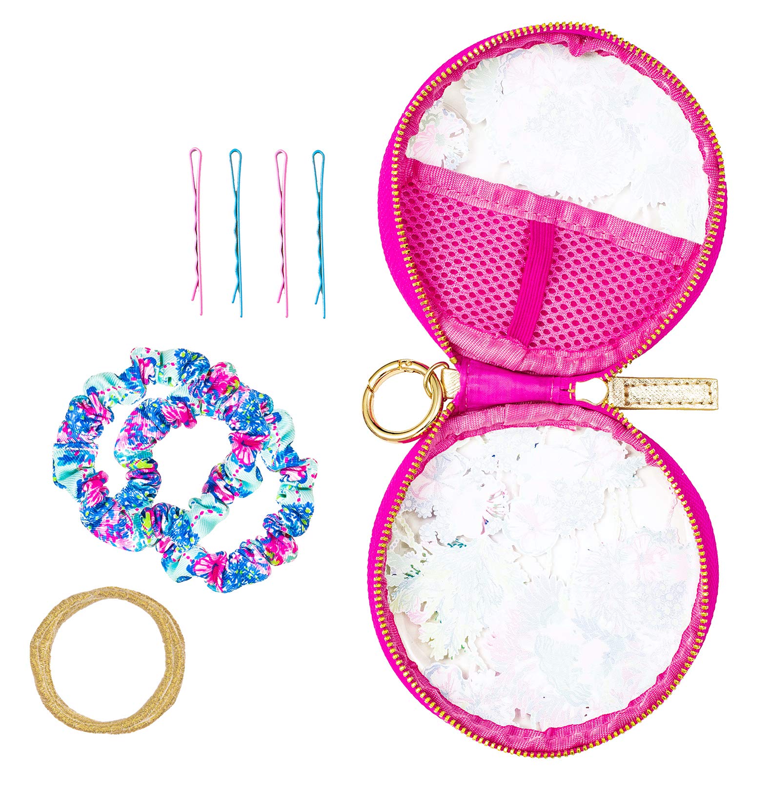 Lilly Pulitzer hair pin set Amazon.com : Lilly Pulitzer Hair Bow for Women with Gold  main image 3