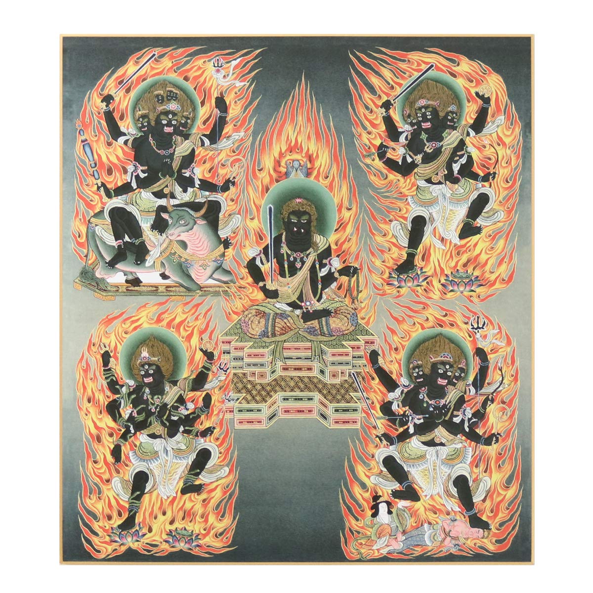 Amazon.co.jp: 仏画色紙 五大明王 : 法徳堂: 文房具・オフィス用品