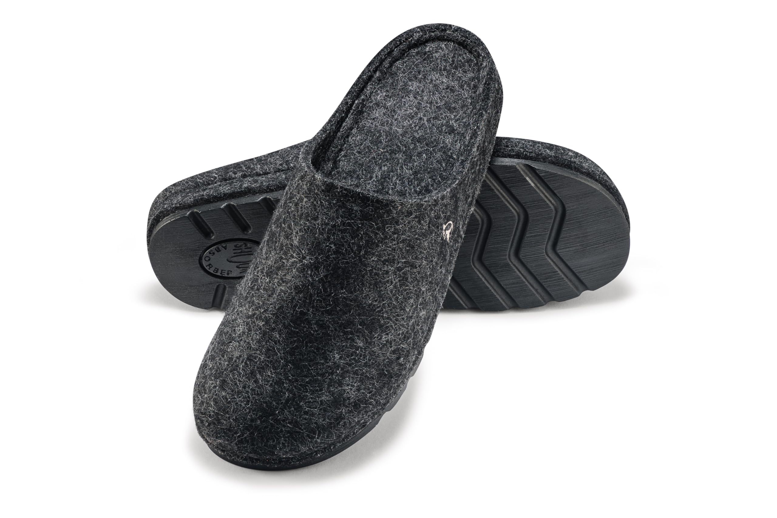 ESTRO Pantuflas de Fieltro Hombre - Zapatillas Casa Hombre Cerradas Zapatillas Casa con Suela de Goma Pantuflas Fieltro F05