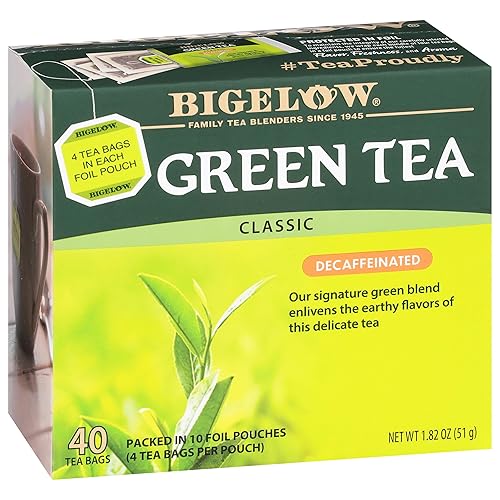 Bolsas de té verde descafeinado Bigelow 40 unidades paquete de 6 té verde descafeinado 240 bolsas en total