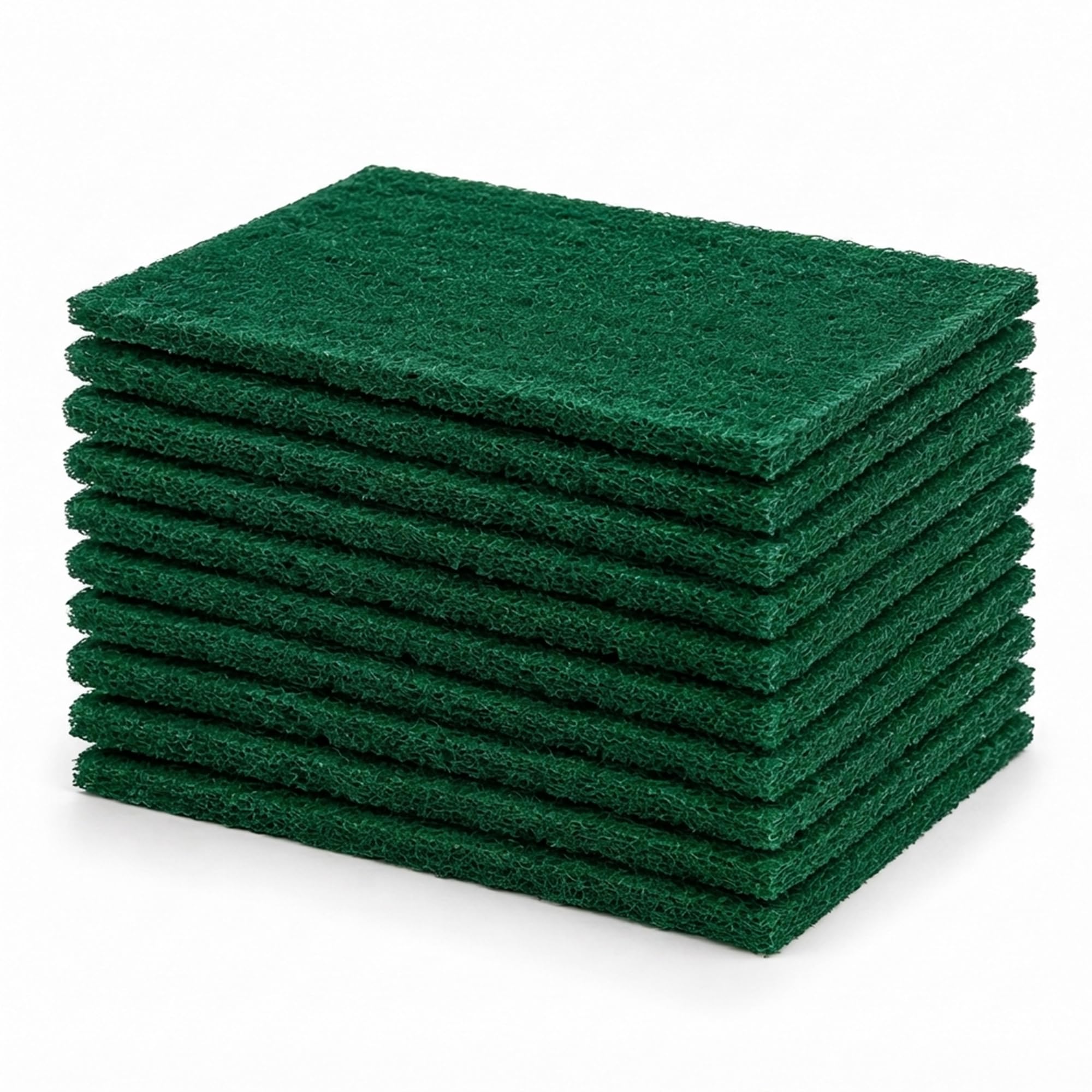 Klints Green Scrubber Pads, Cleaning Kitchen Utensils, Non-Scratch Large Scrub Pads - Pack of 10-image-10