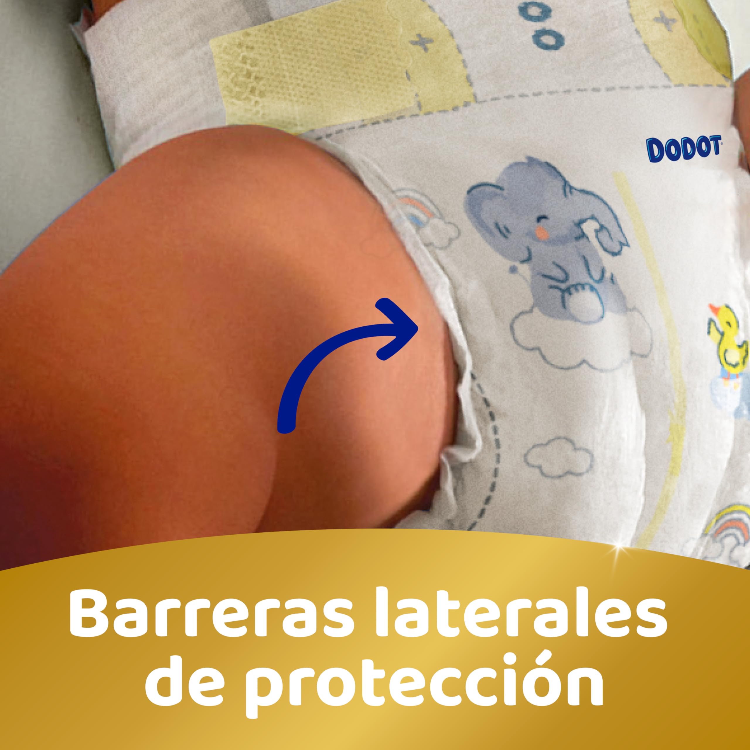 Dodot Pañales Bebé Sensitive Talla 4 (9-14 kg), 192 Pañales + Toallitas Aqua Pure Plastic Free, 18 Paquetes, Máxima Protección de la Piel de Dodot