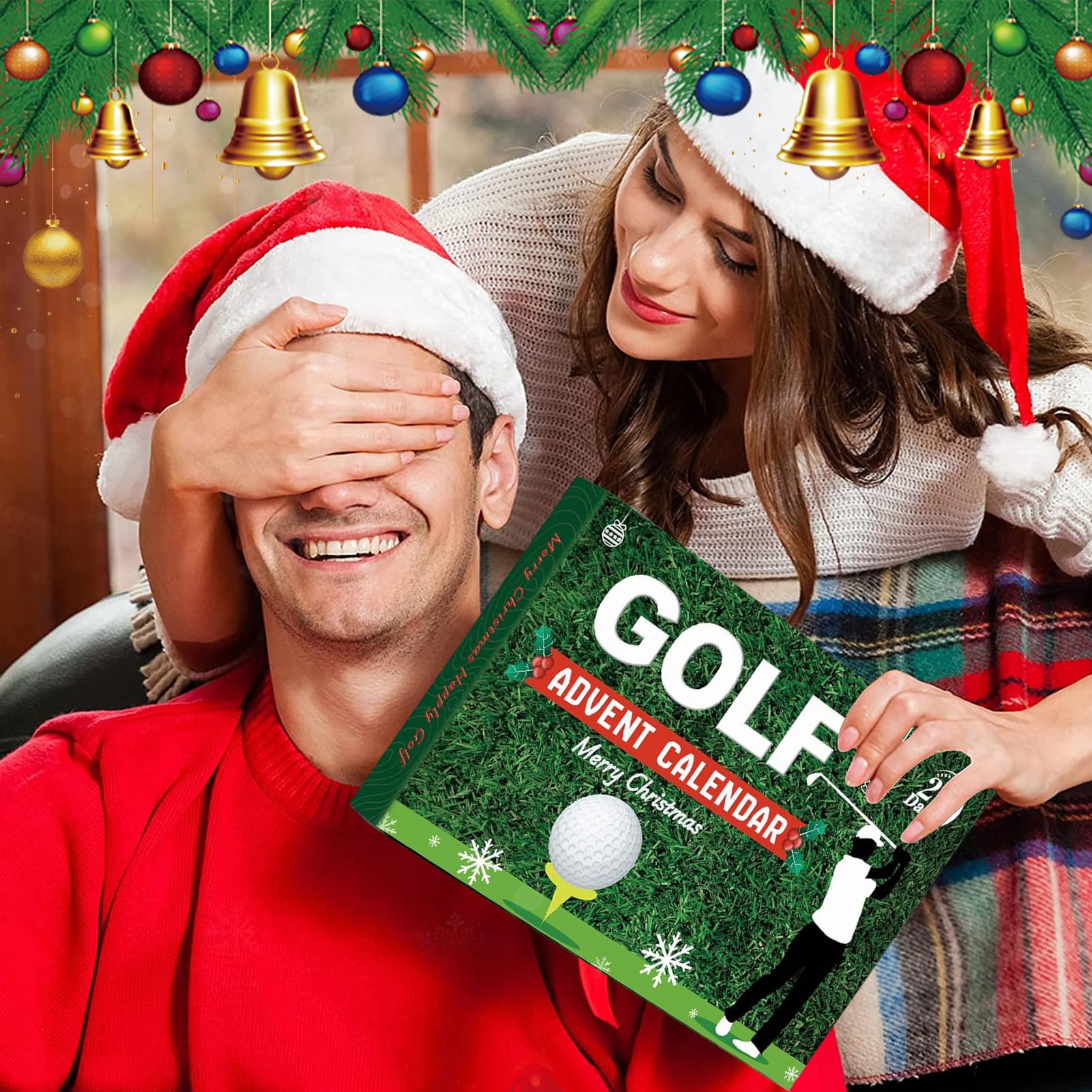 Adventskalender Countdown Golf-Themen 24 Boxen Zubehör Set Countdown