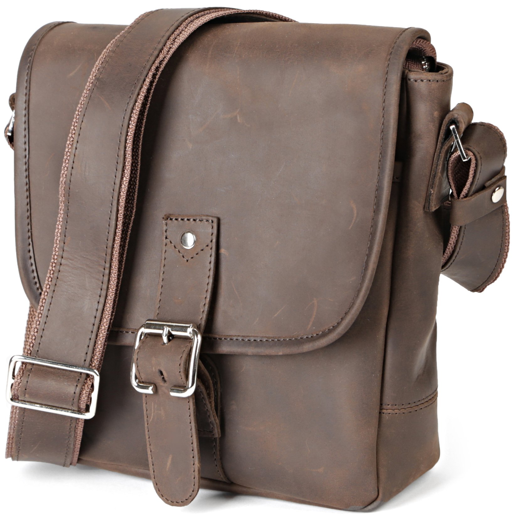 Shvigel Mens Leather Shoulder Bag
