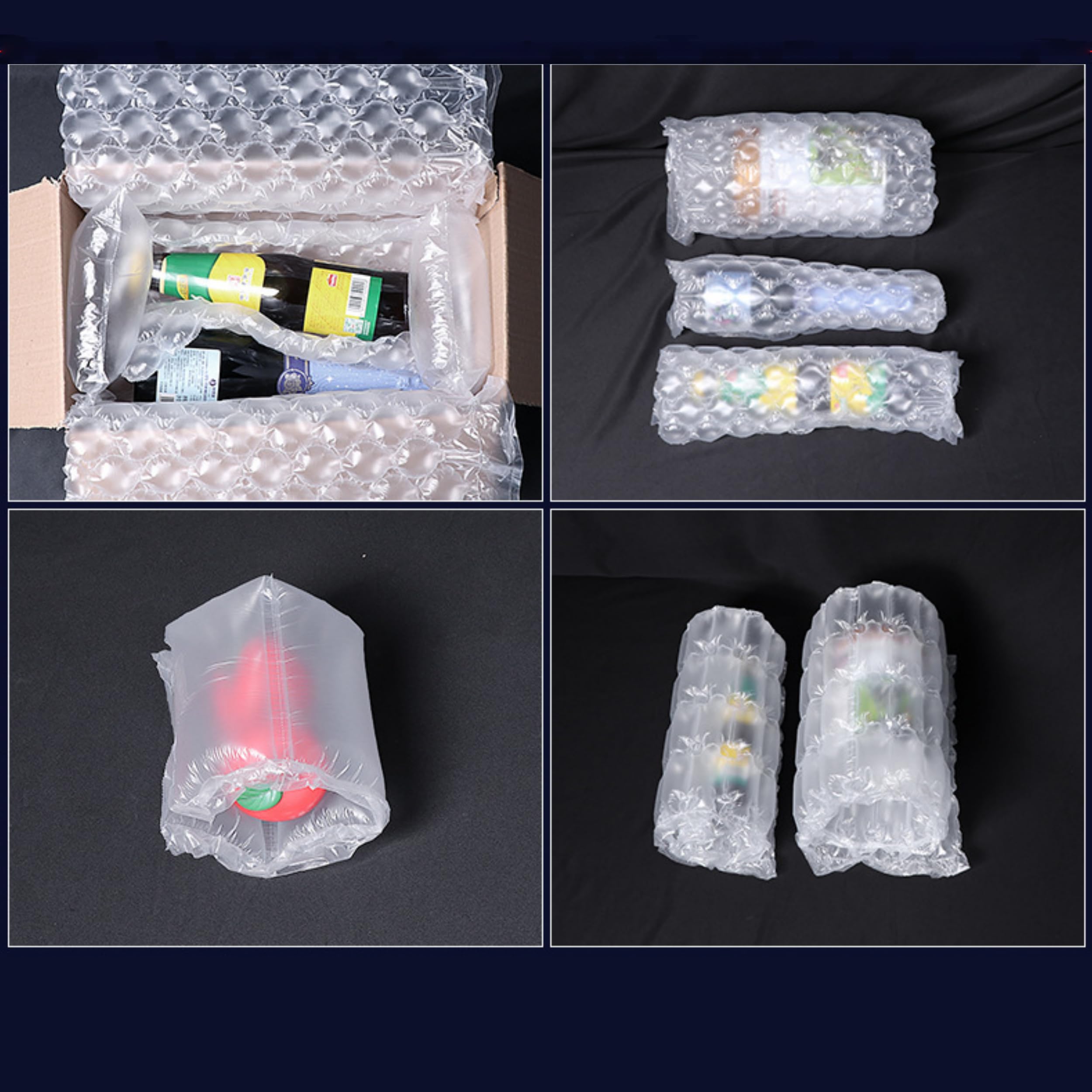 Luftpolsterfolien-Aufblasmaschine, einstellbare Geschwindigkeit, schnell, effizient für die Herstellung von Blasenkissen, Füllbeutel, verschiedene Spulen, Verpackungsschutzwerkzeug