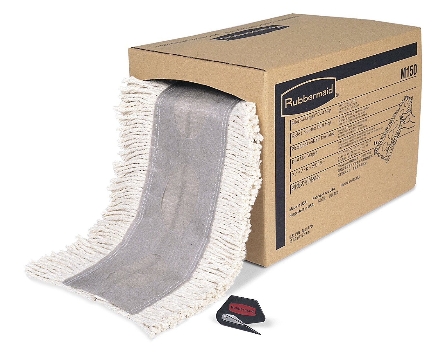 Rubbermaid fgm15000wh00 – corte a longitud polvo mopa, color blanco