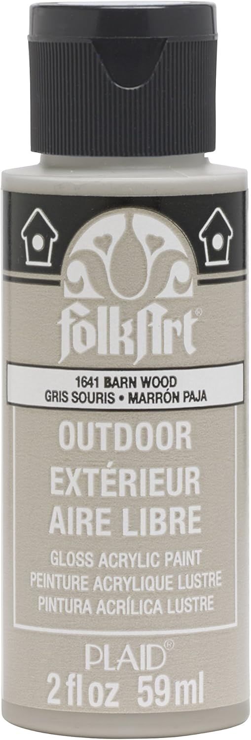 FolkArt Outdoor Acrylic Paint, 2 Oz, Barn Wood