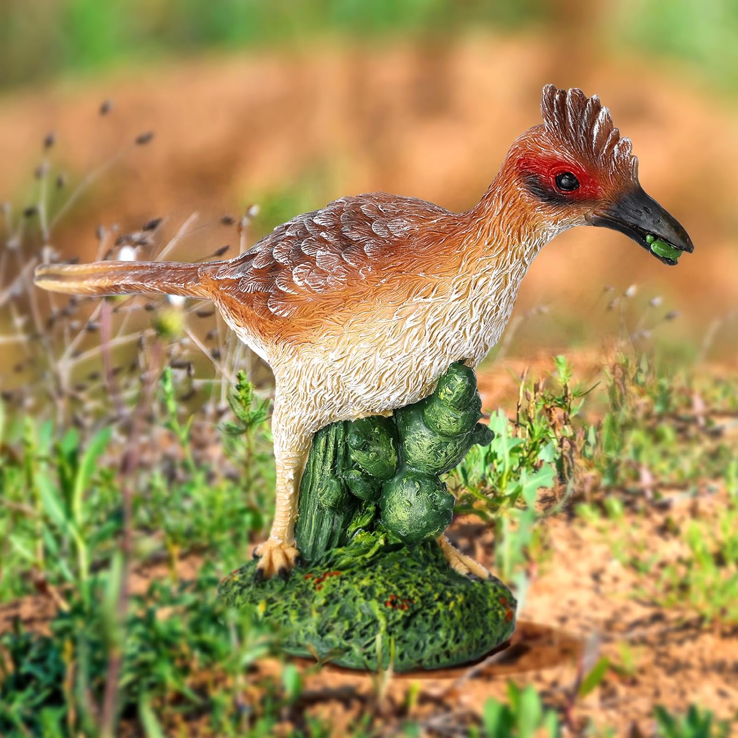 Chunful Roadrunner Statue Decor 10.2 Inches Southwest Roadrunner Garden Statues Outdoor Resin Garden Decor for Yard Patio Lawn Home Porch Birthday Gifts for Woman Mom