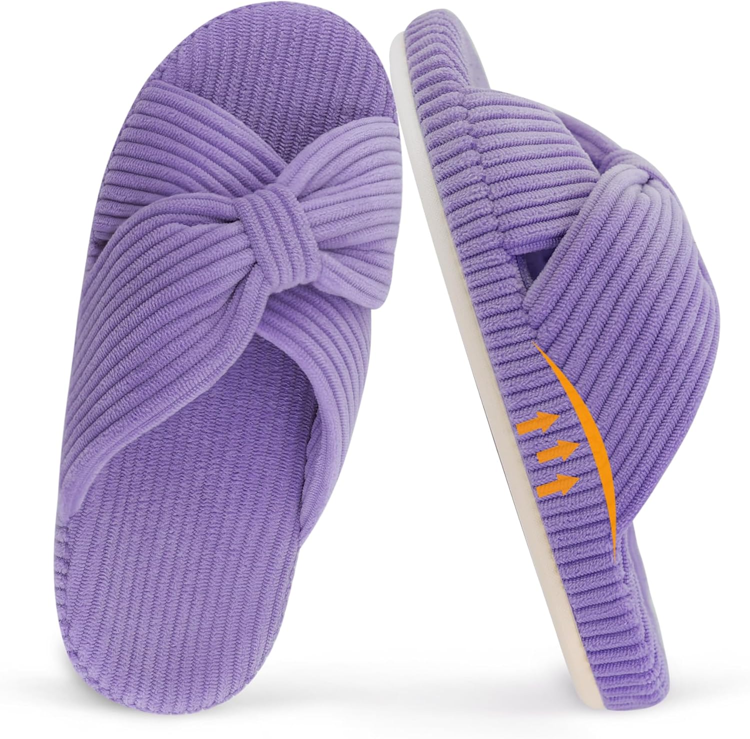 Pantuflas de arco para mujer con soporte para fascitis plantar