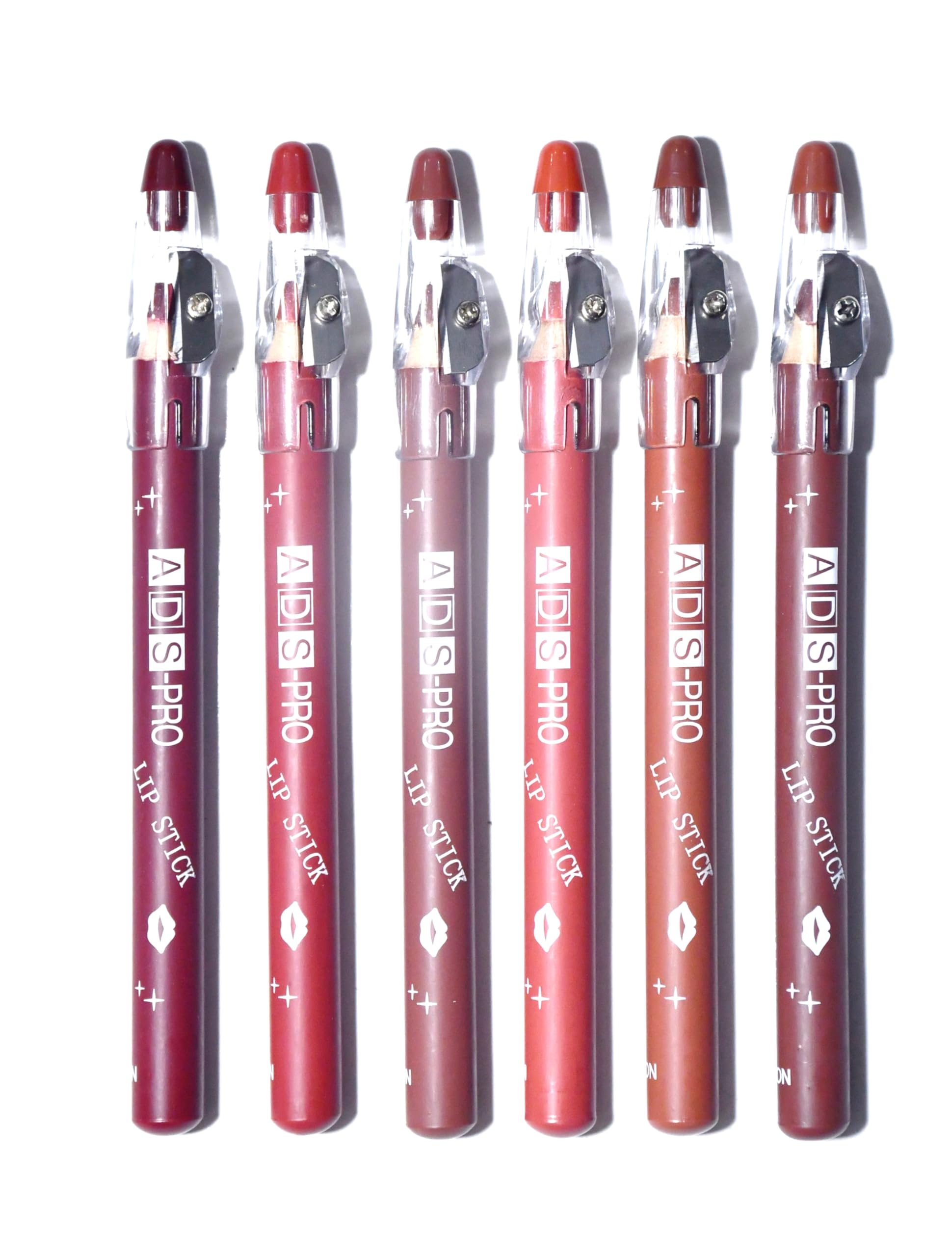 VARS LONDON ADSPRO Matte lip Pencil set of 6 | Long-lasting |Matte Finish | Non-drying | Multicolor-image-36