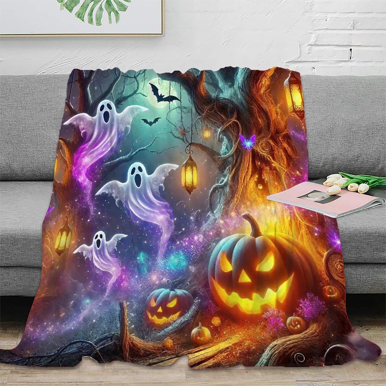 Couverture chauve-souris 3D en microfibre lit adulte 200x230cm