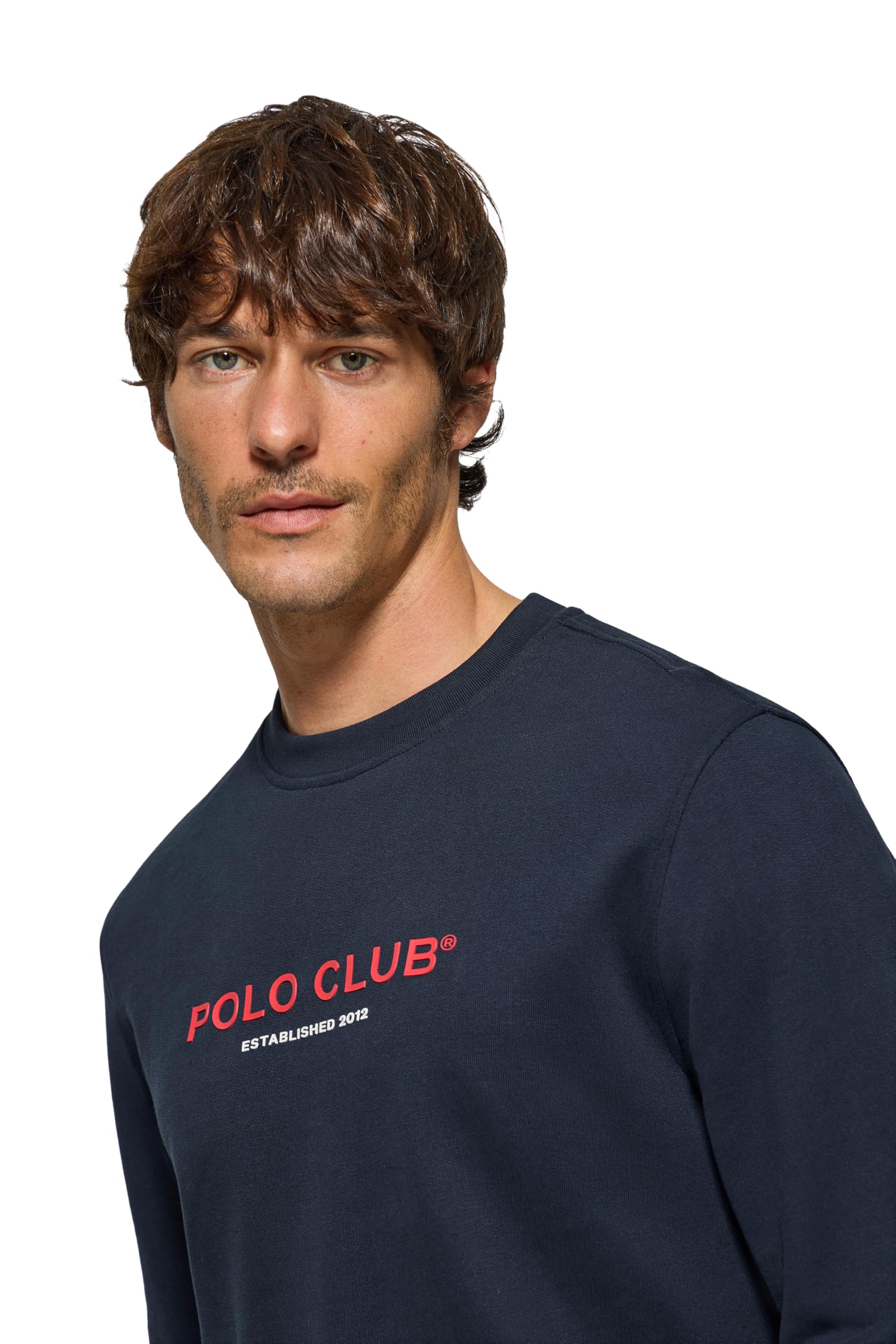 Polo Club Sudadera Hombre Básica 100% Algodón Sin Capucha - Sweatshirt Men