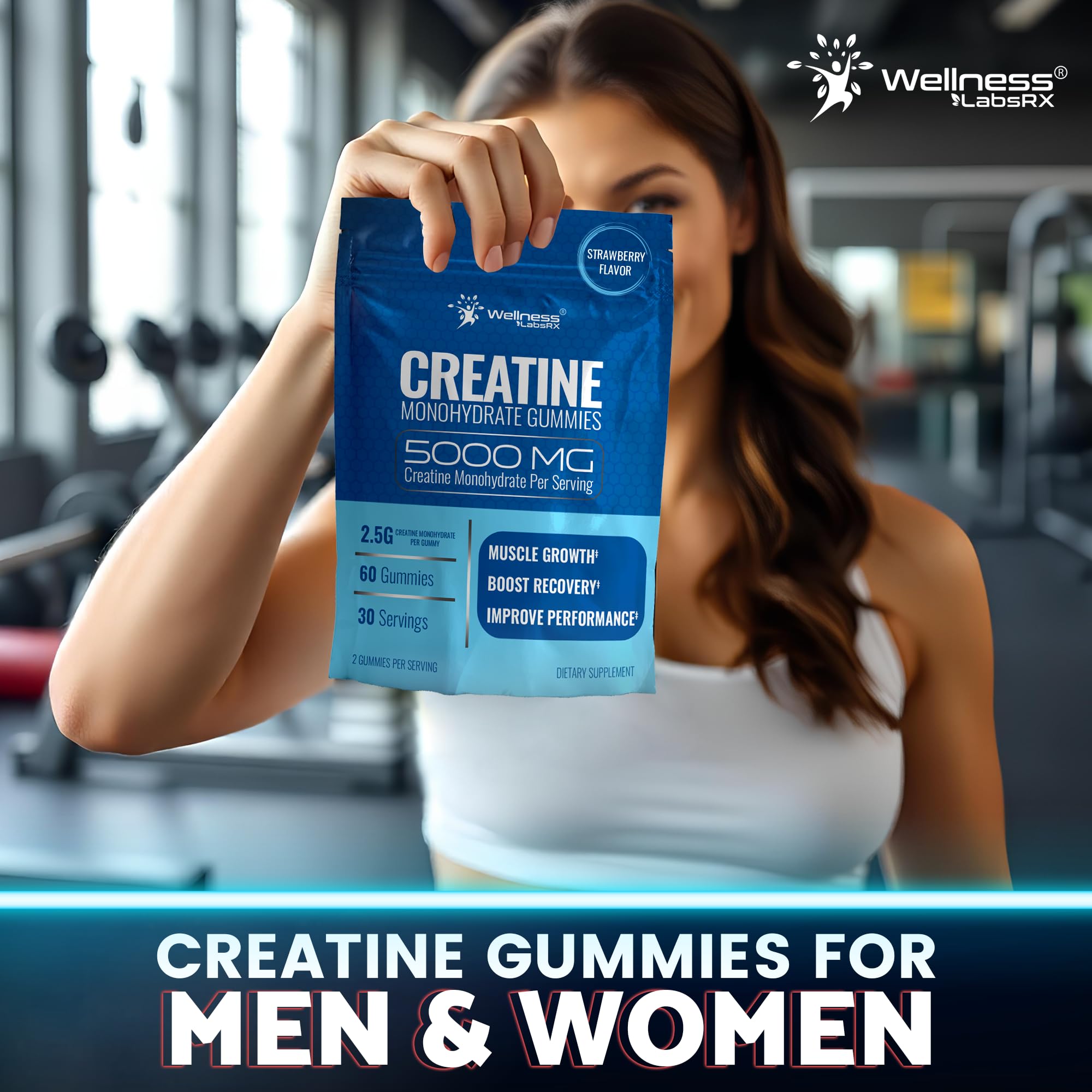 Creatine Gummies for Women & Men, Creatine Monohydrate Gummies, Strawberry — Amazon image 9