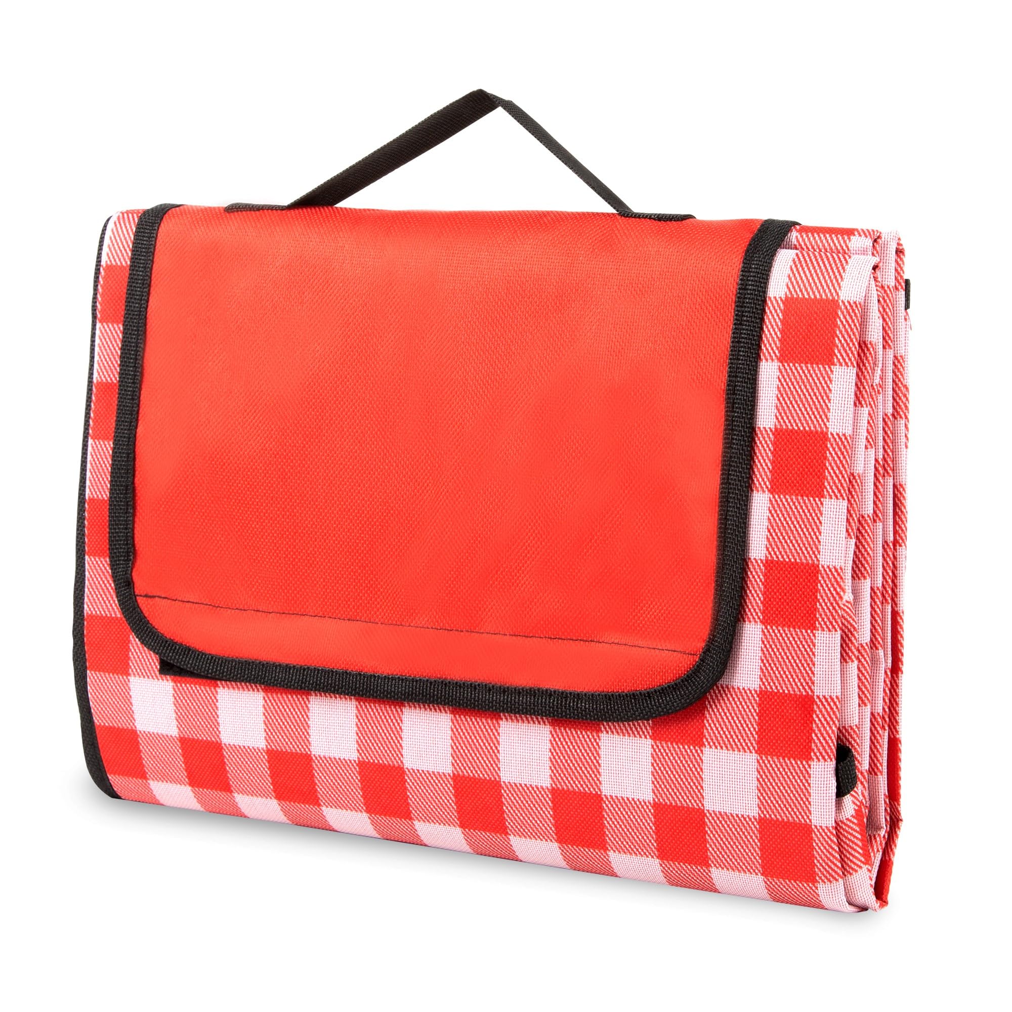 Albert Austin Foldable Picnic Blanket with Waterproof Backing 200x140cm Quick Dry Beach Mat Slip Resistant Beach Blanket Easy to Wash Lightweight Picnic Mat Outdoor Camping Hiking (Red)