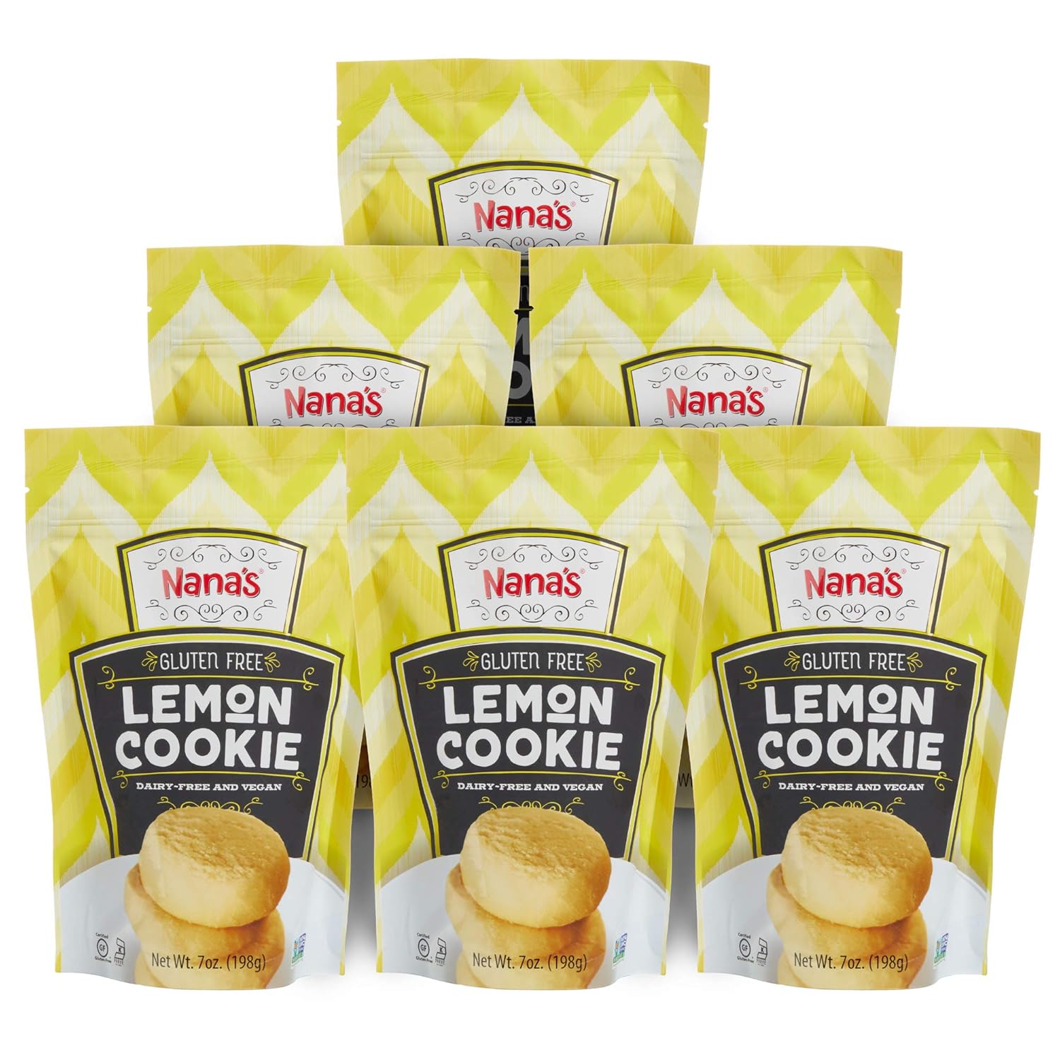 Nana's Gluten Free Cookies, Lemon, 7 Ounce (Pack of 6) Grocery & Gourmet Food