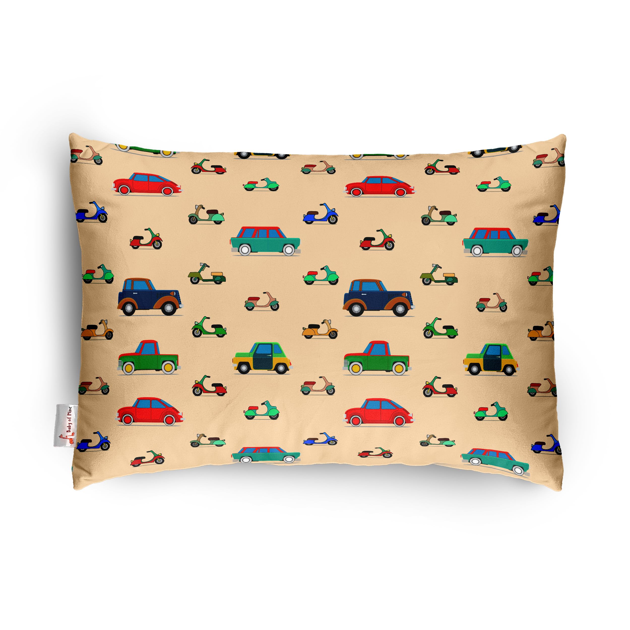 Baby of Mine Personalised Premium Baby Pillow – Super Soft Cotton Cushion for Kids (1 Month–5 Years), Cute Cartoon & Animal Prints, Neck Support, Head Shaping Pillow for Baby Sleep (Pillow 03)