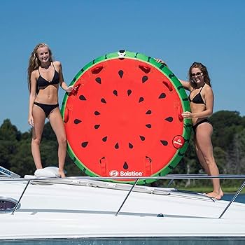 Amazon.com: Solstice Inflatable 2 Rider Watermelon Towable