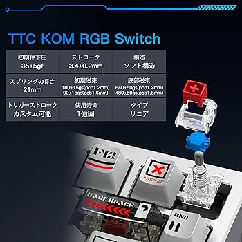 キーボード rainy 75 rt (TTC KOM RGB) WOBKEY Rainy 75 RT(TTC KOM RGB Switch)【ゲーミングキーボード】