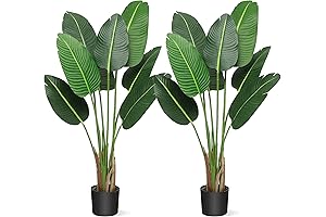 Vivid and Verdurous: 8-Trunk Artificial Banana Tree Plant for Home and Beyond
