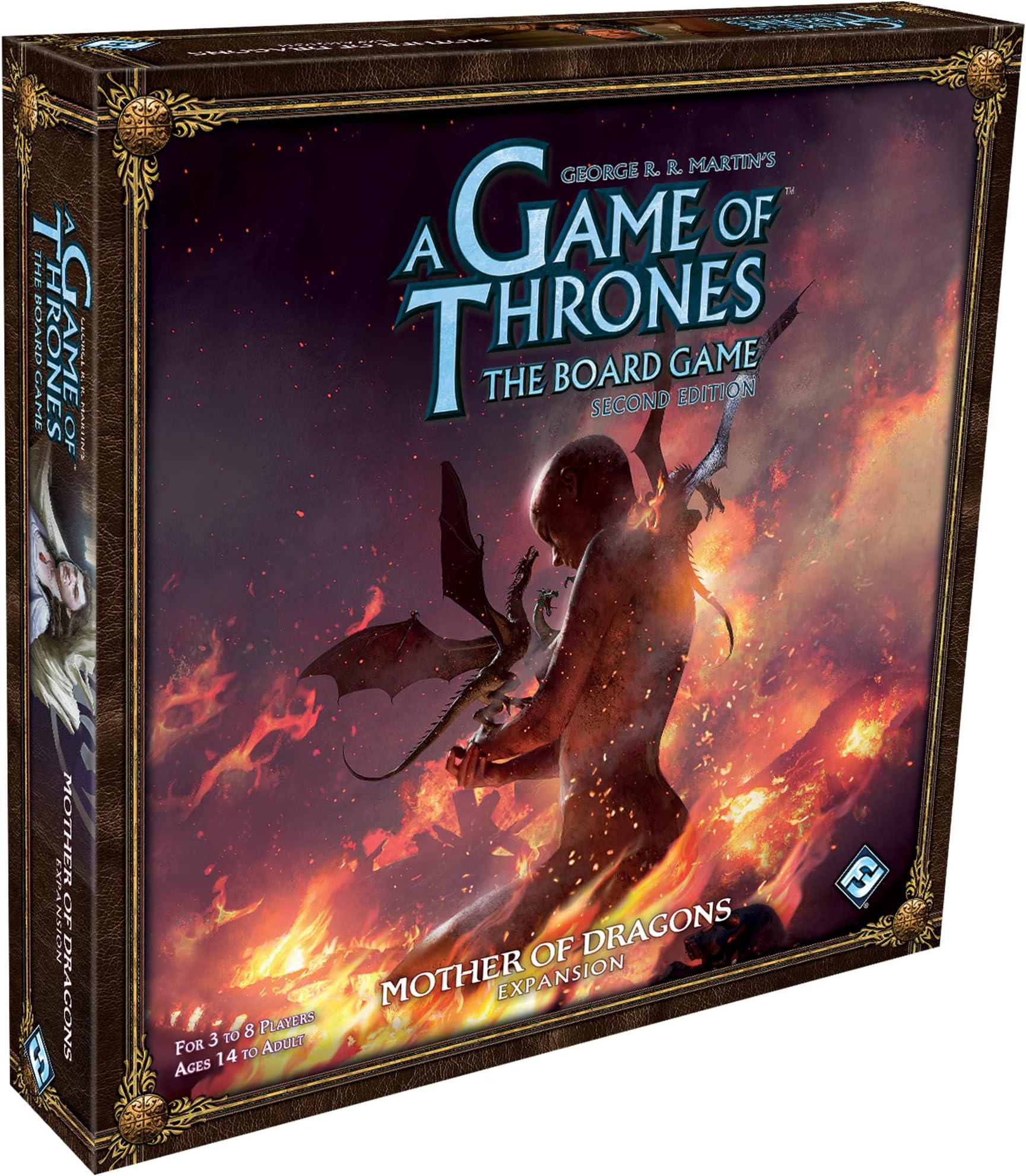 Asmodee A Game of Thrones The Board Game Mother of Dragons Expansion Strategy Game for Kids & Adults, Ages 14+, 3-8 Players, 2-4 Hour Playtime, Made by Fantasy Flight Games