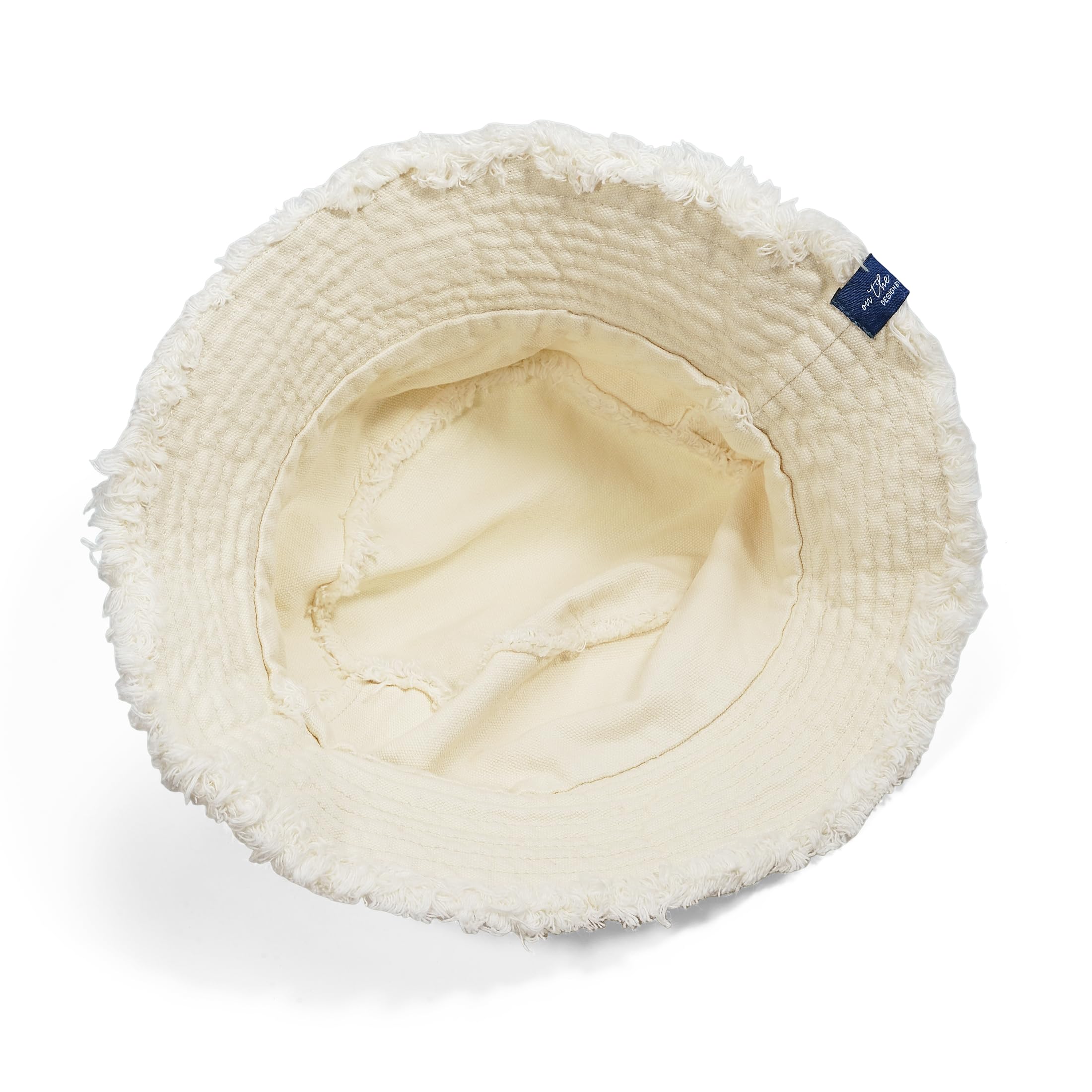 CLAPE Washed Baumwolle Sonnethut Bucket Hat Damen Fischerhut Herren Ausgefranste Krempe Faltbar Sonnenschutz Hut Sommerhut Schlapphut für Reise Beach Outdoor