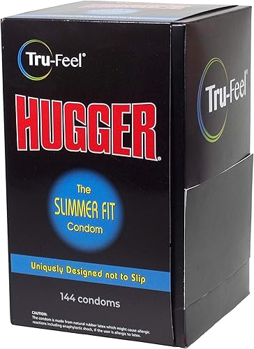 Tru-Feel - Preservativos de látex de ajuste más delgado, 144 unidades