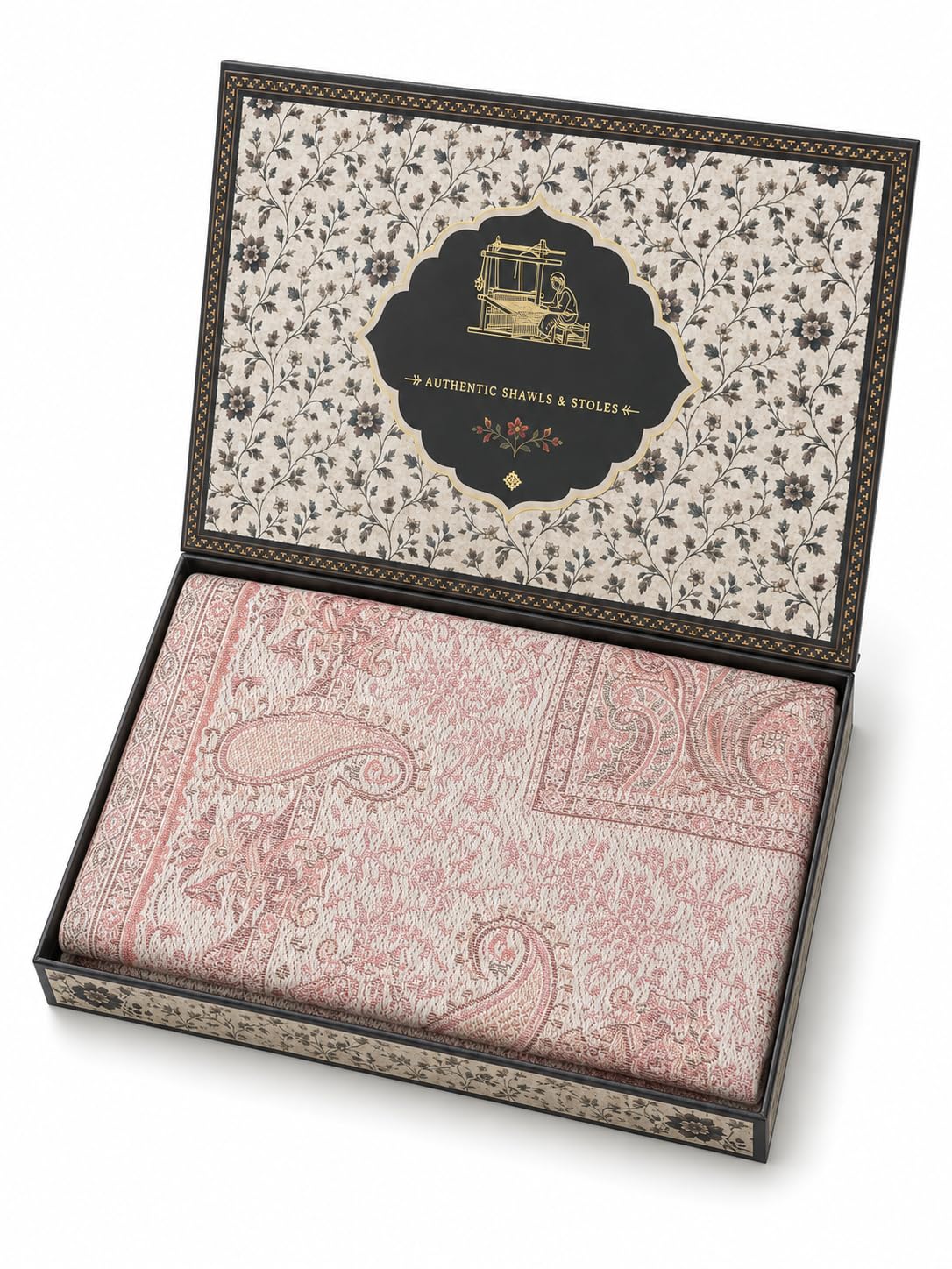 weavers villa Pashmina Wool Shawl for Women with Premium Gift Box | Soft Winter Wrap | Perfect Birthday & Festive Gift-picture-6