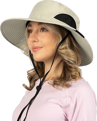 SUN CUBE Sombrero de ala ancha para hombres y mujeres, sombreros de pesca, protección solar UV, sombrero de pescador, sombrero de pescador de