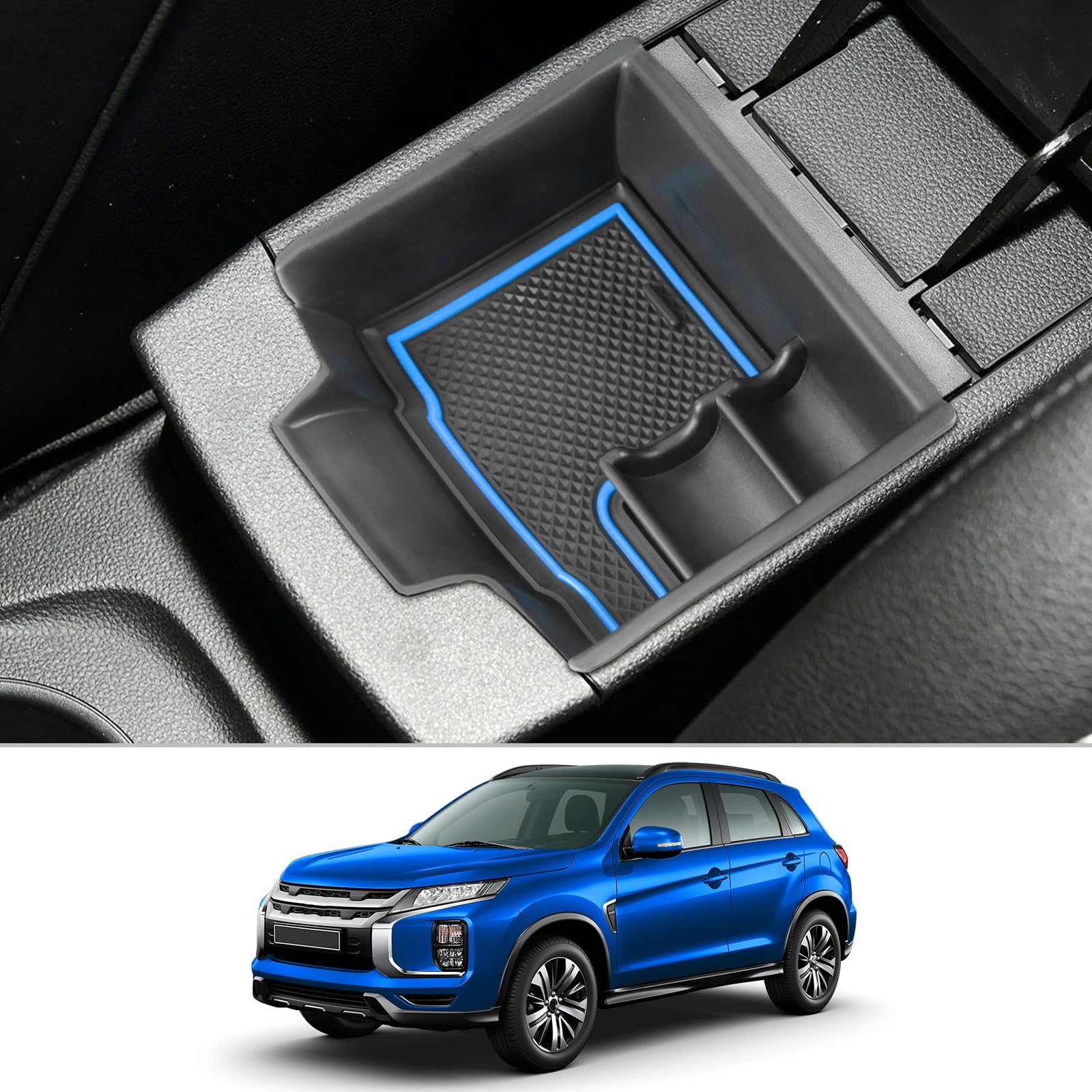 CDEFG Compatible con Renault Symbioz 2025 2026, consola central, guantera, reposabrazos, caja de almacenamiento multifuncional, organizador de consola para el centro de coche, bandeja Symbioz E-Tech