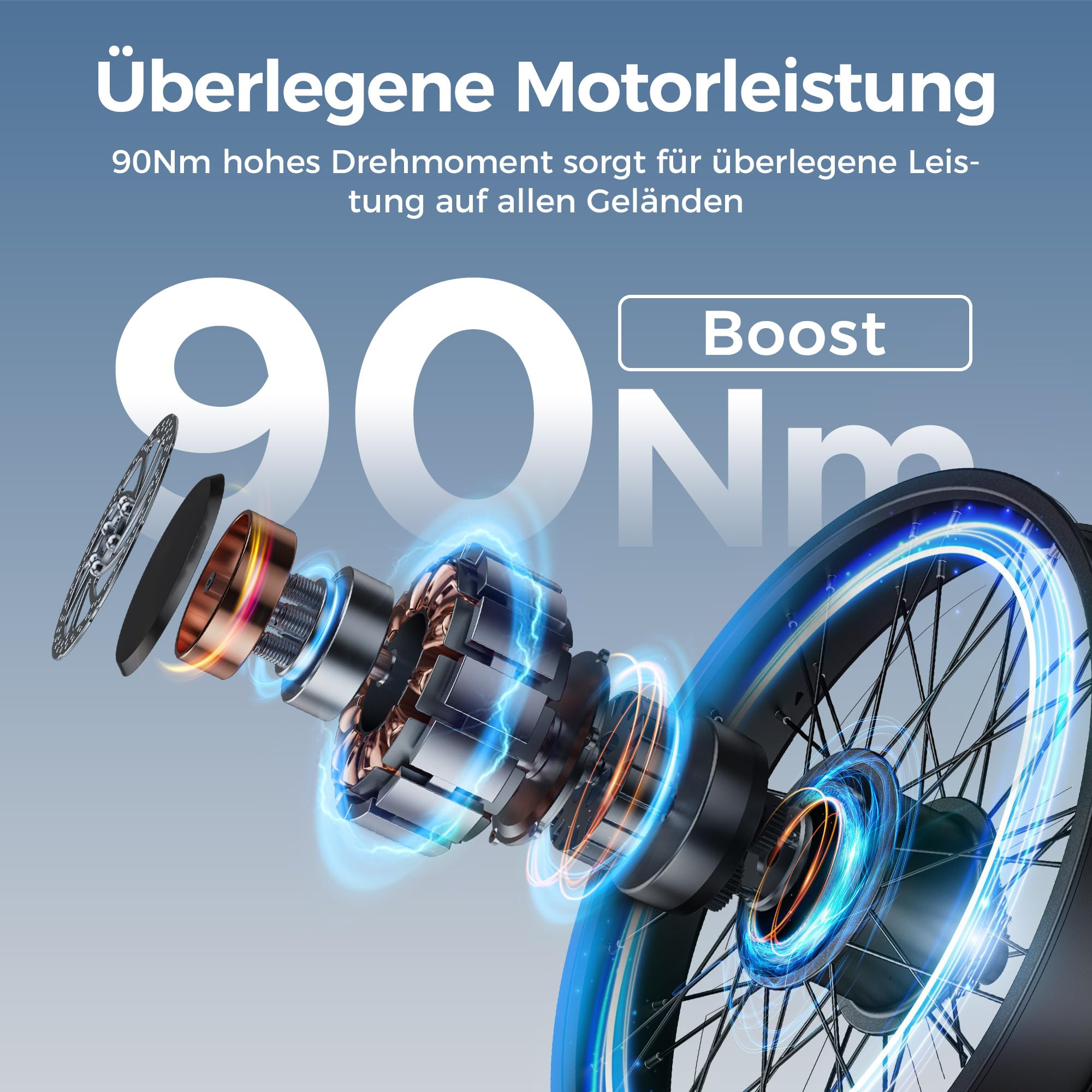 ENGWE E Bike Klapprad, 48V 15Ah Akku bis 130km, Drehmomentsensor & Faltbares Design mit Hydraulische Bremsen sowie APP für Jedes Gelände, Engine PRO 3.0 Boost