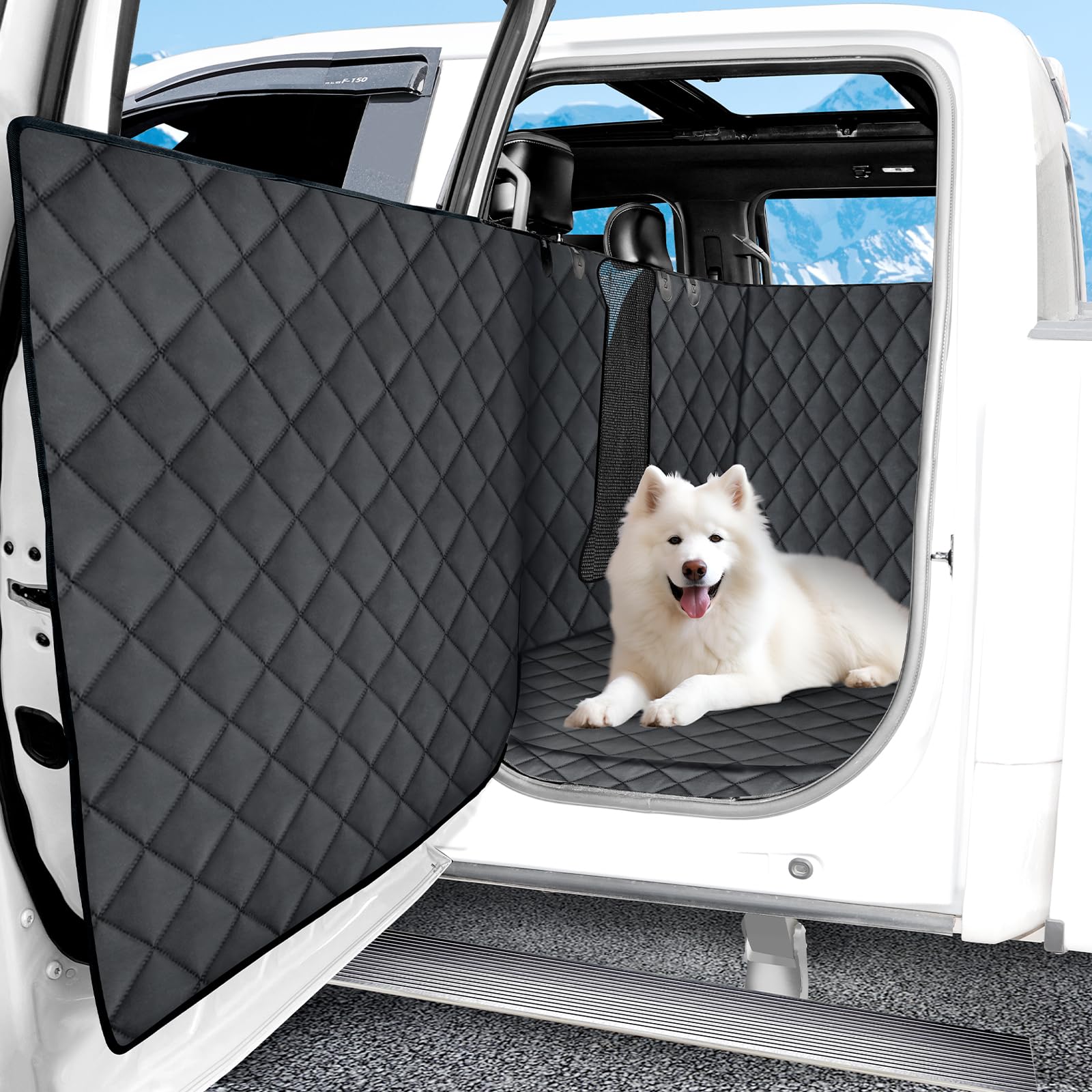 URPOWER Dog Car Seat Cover for Back Seat, XL Dog Hammock Floor Cover