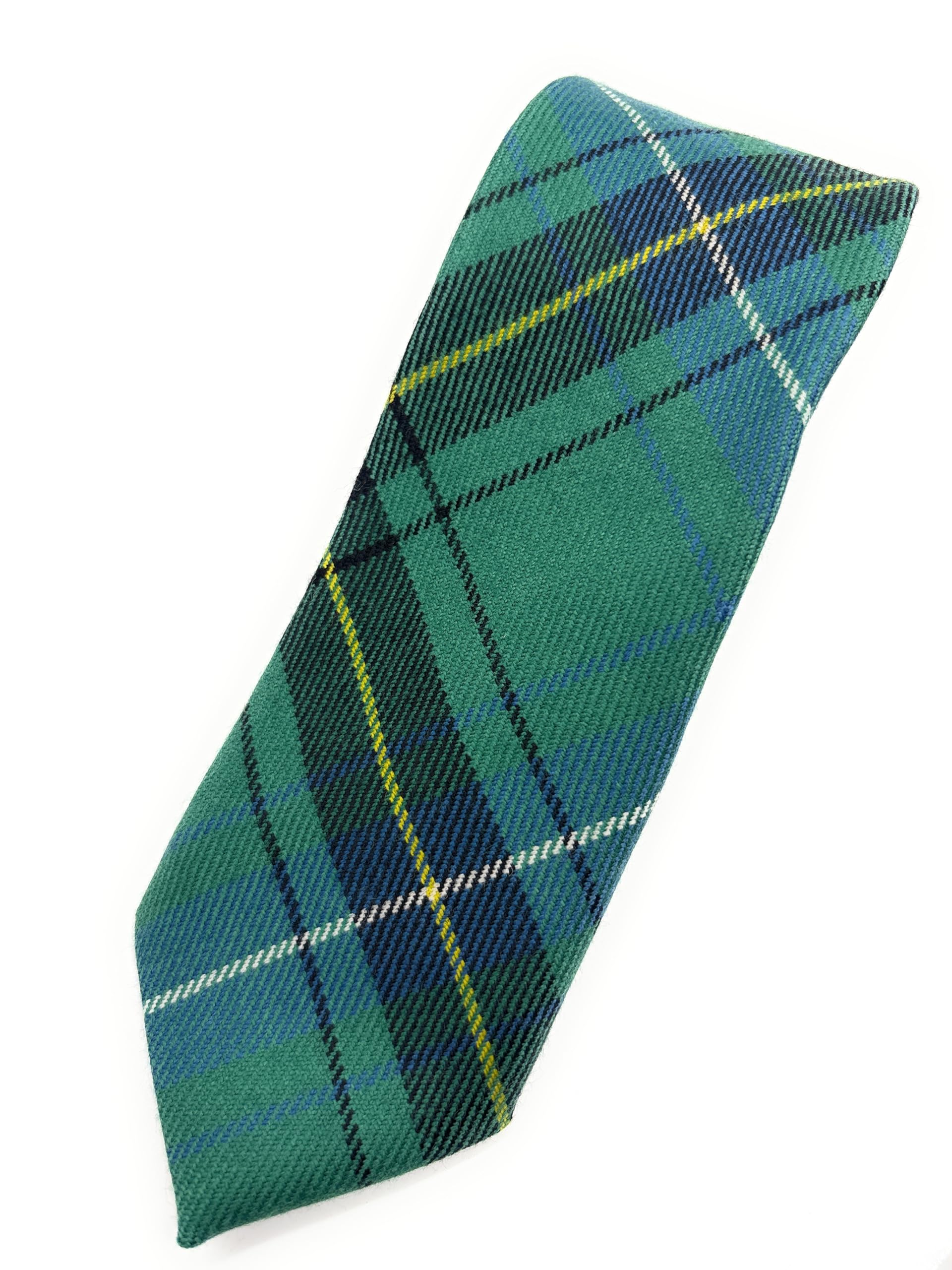 Pure Wool Scottish Tartan Necktie Available in Various Tartans - Made in Scotland (Henderson Ancient)