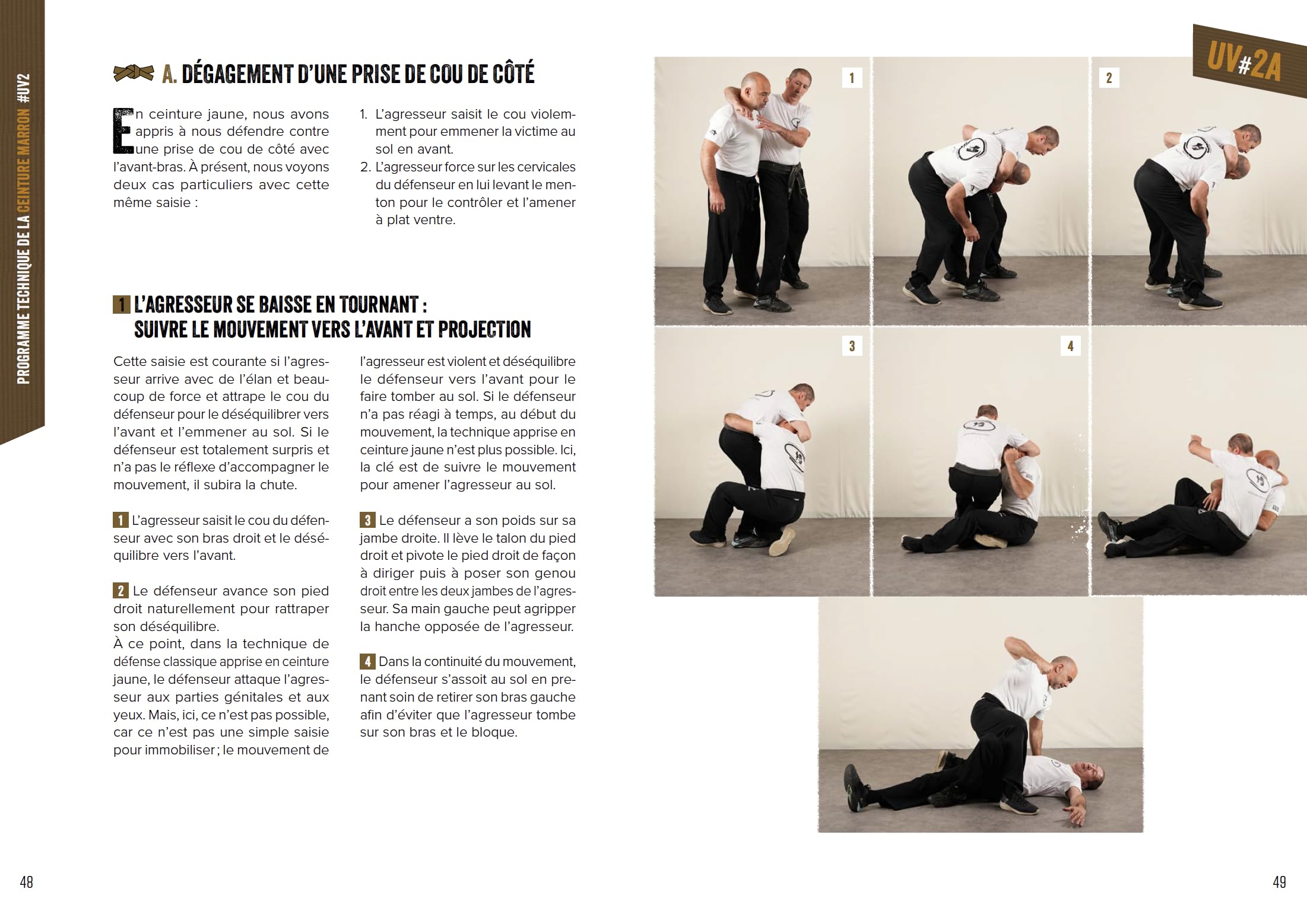 Krav-Maga, niveau avancé de self-défense: Ceintures marron et noire première darga