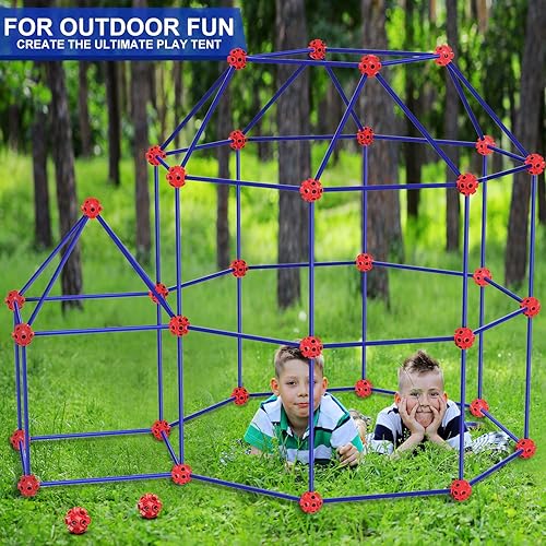 Miniatura 6 de V-Opitos Paquete de 180 kits de construcción de fortalezas para niños de 4, 5, 6, 7, 8 años o más, juguetes creativos de construcción STEM para