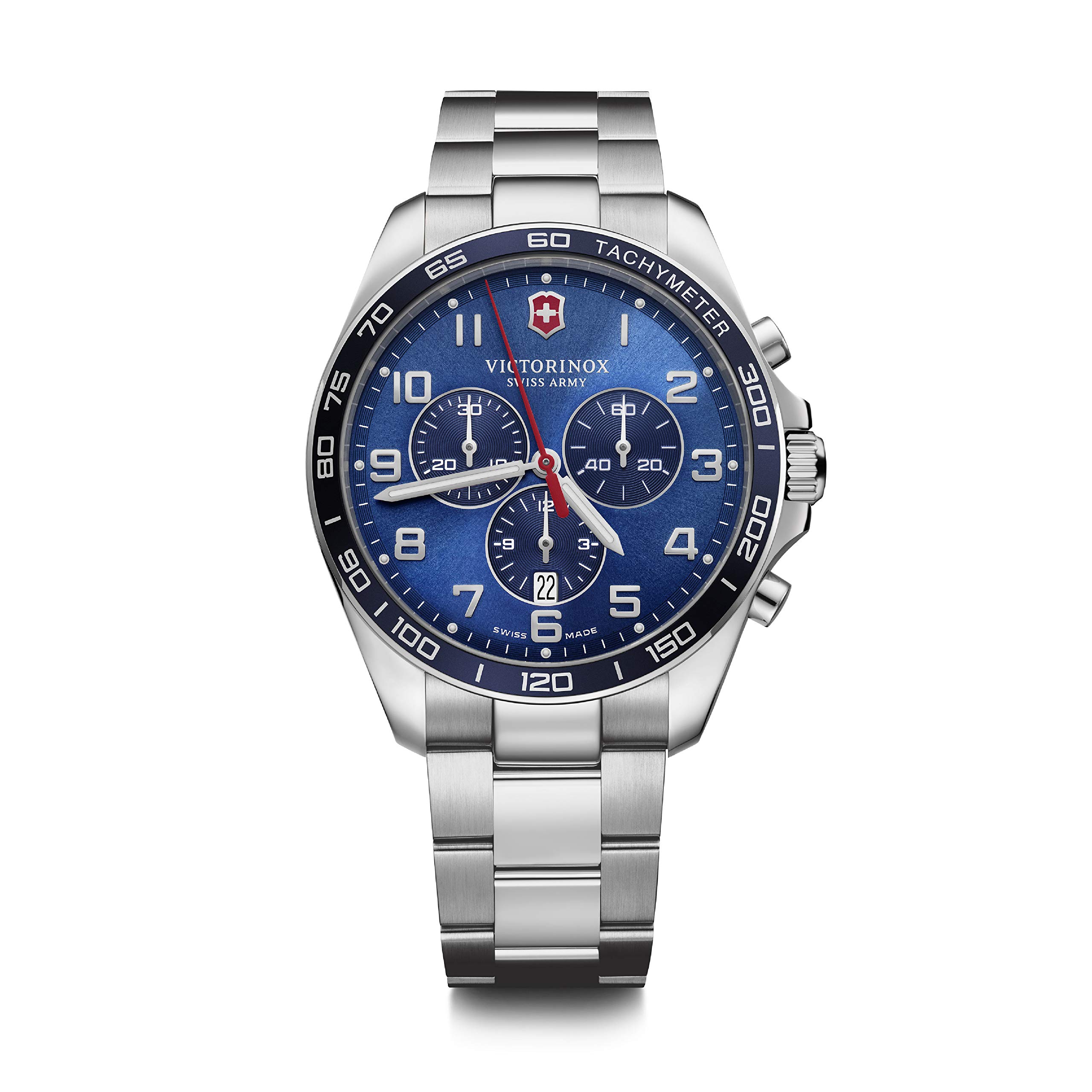 Victorinox Swiss Analog Watch for Men - Blue Dial with Stainless Steel Bracelet, Stylish Wrist Watch for Business and Casual Wear - FieldForce Classic Chrono (42 mm) (B08BPG728N) Amazon Price History, Amazon Price Tracker