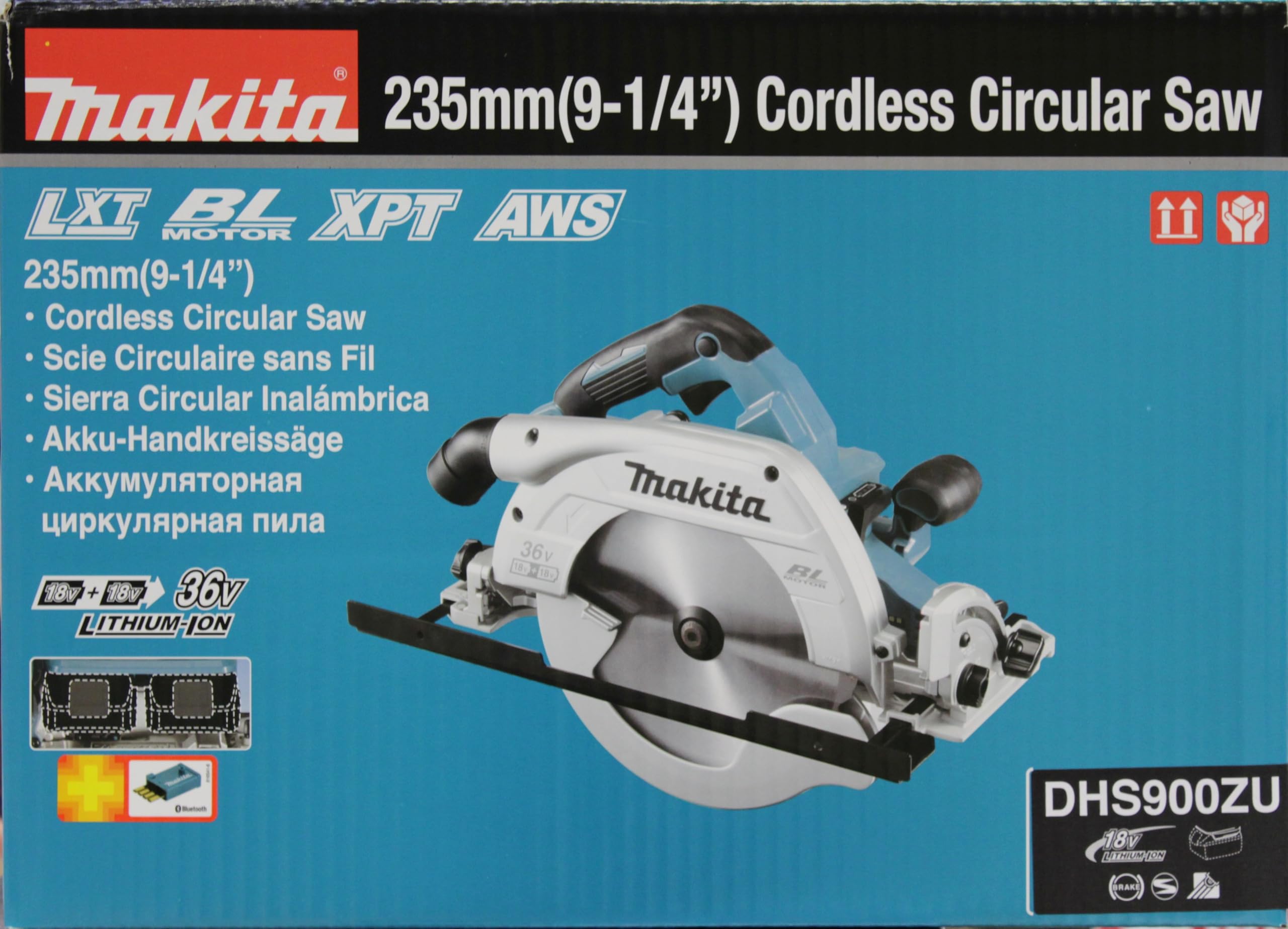 MAKITA DHS900ZU - Sierra circular 235mm 18vx2 lxt aws + adt