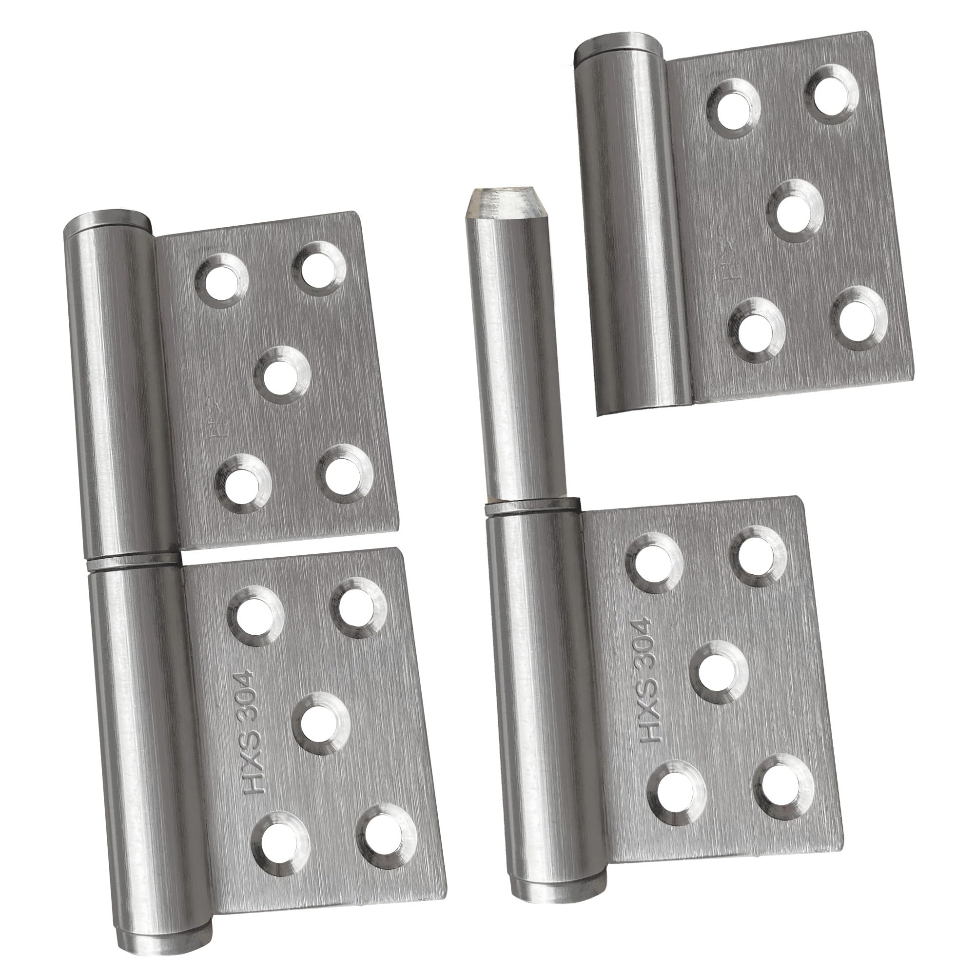 Amazon.co.jp: 晨陽小店 蝶番 旗蝶番 ステンレス製のヒンジ 360度回転