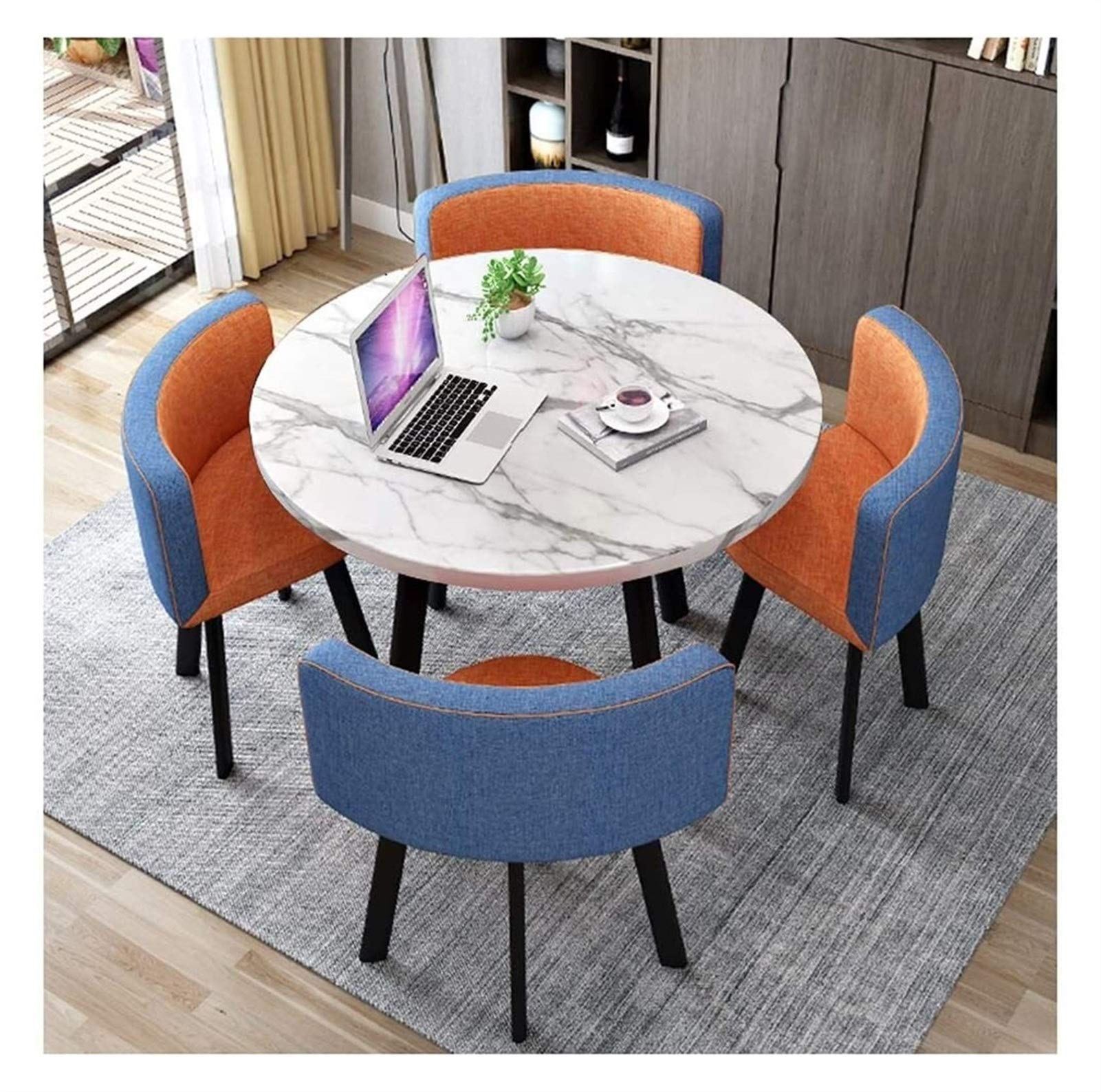 Amazon｜ラウンドテーブルとチェアセット ダイニングテーブルとチェア