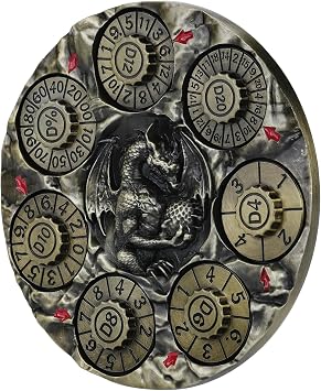7 in 1 DND Spinner Dice - 3D Metal Role Playing Board Games Accessories